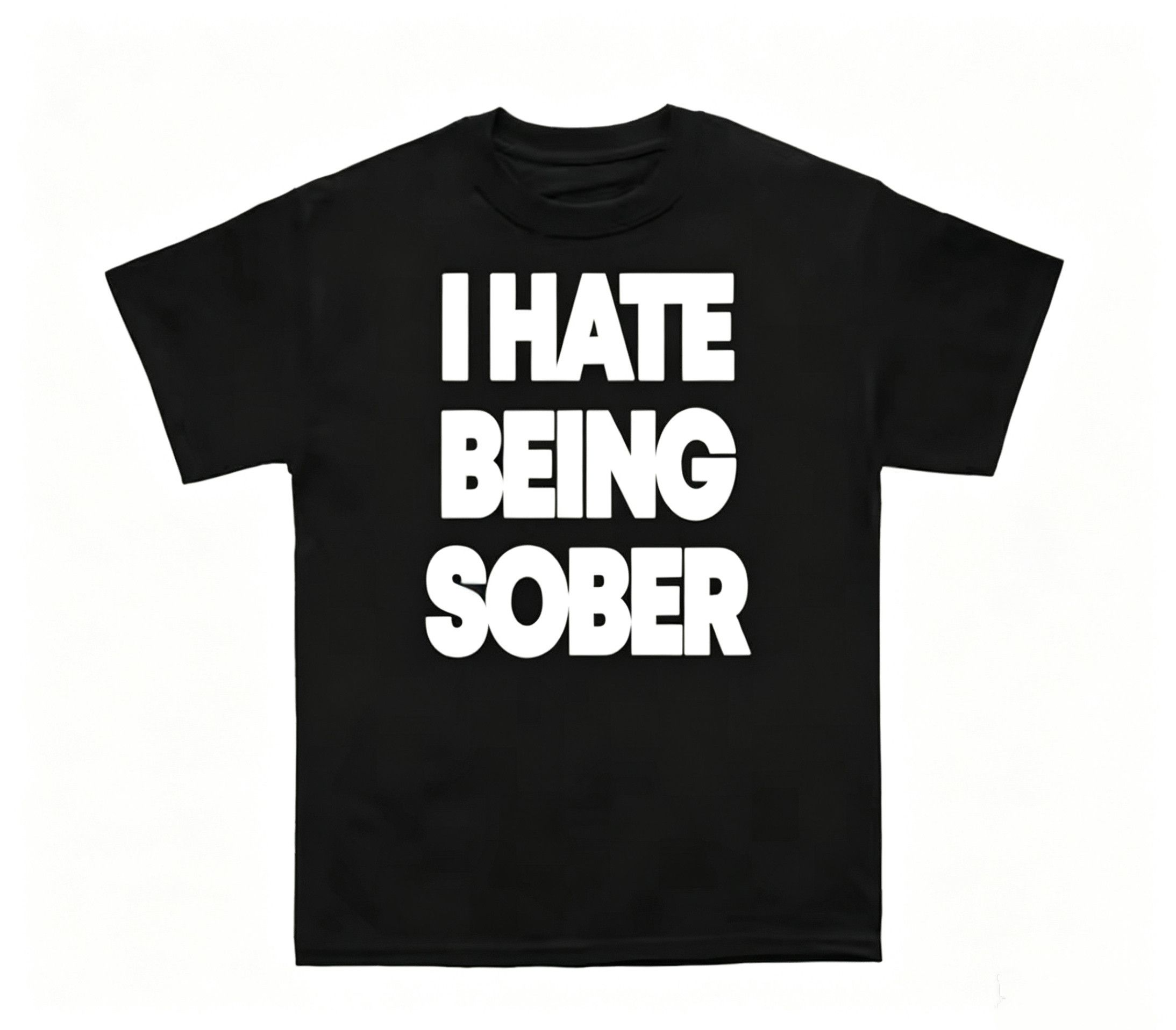 Japanese Brand Street Classic Y2K I Hate Being Sober Letter Style T-Shirt Size US S / EU 44-46 / 1 - 1 Thumbnail