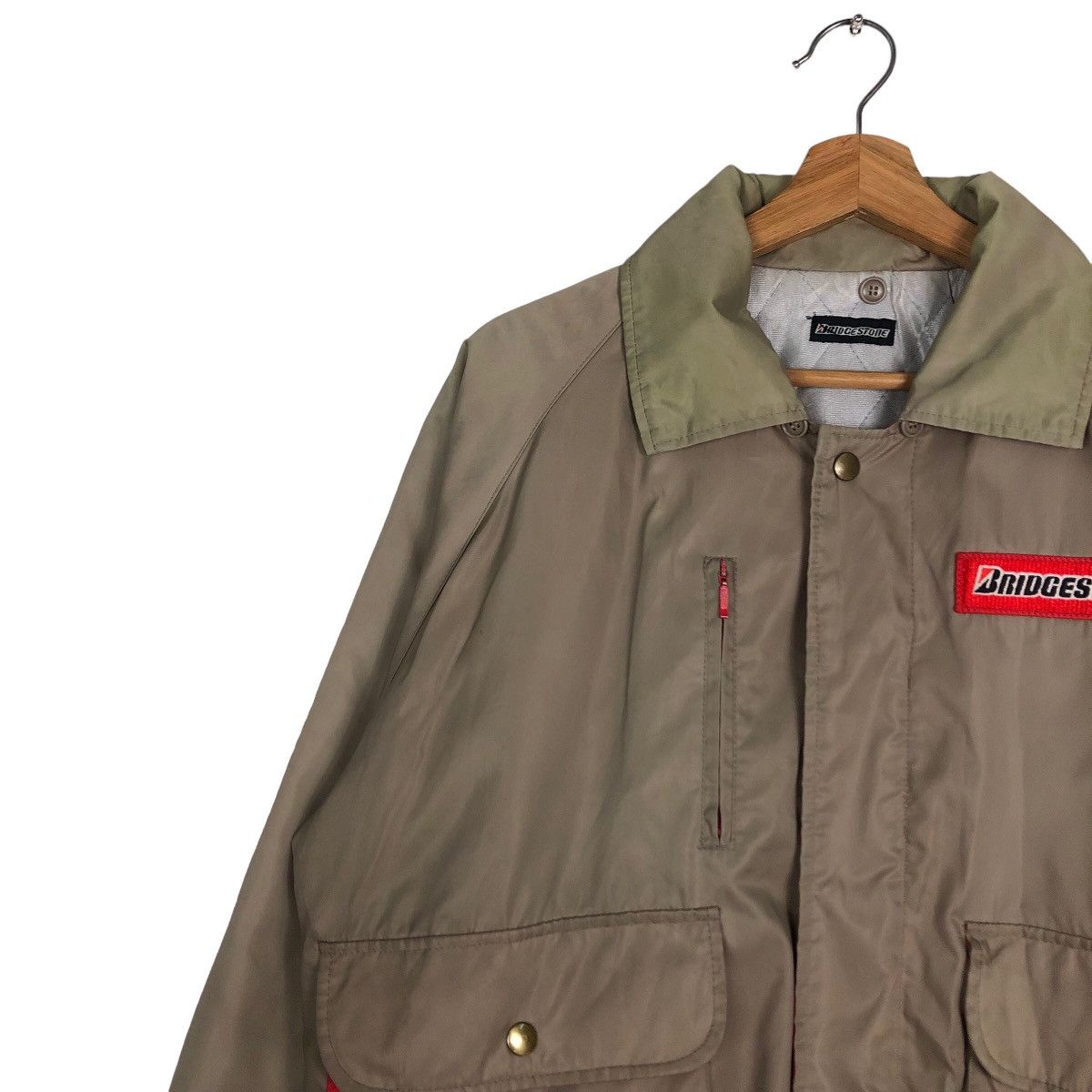 Vintage Ultimate Racing Bomber Jacket Bridgestone Big Logo SpellOut Size US M / EU 48-50 / 2 - 7 Thumbnail
