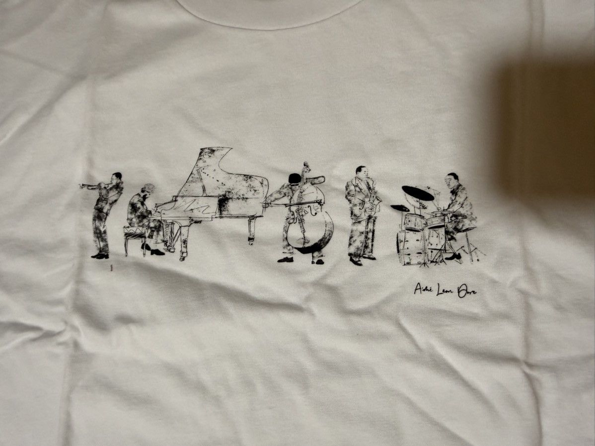 Aime Leon Dore Aime Leon Dore Jazz Musician Graphic Tee XL White T-Shirt Size US XL / EU 56 / 4 - 2 Thumbnail