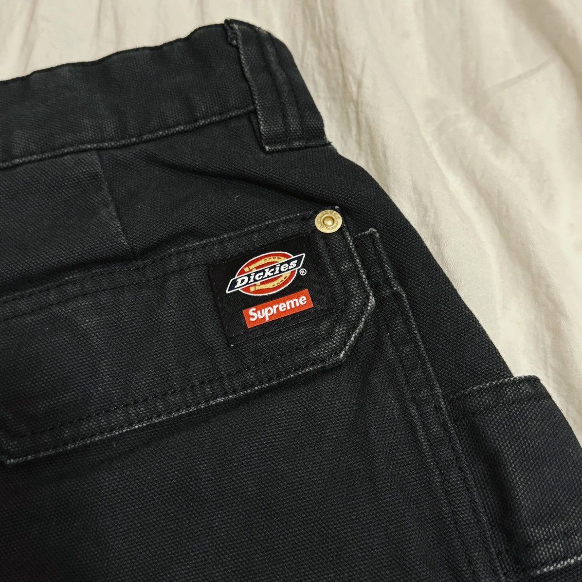 Dickies × Supreme Supreme Dickies Flannel Lined Cargo Pants Black 30 Size US 30 / EU 46 - 4 Thumbnail