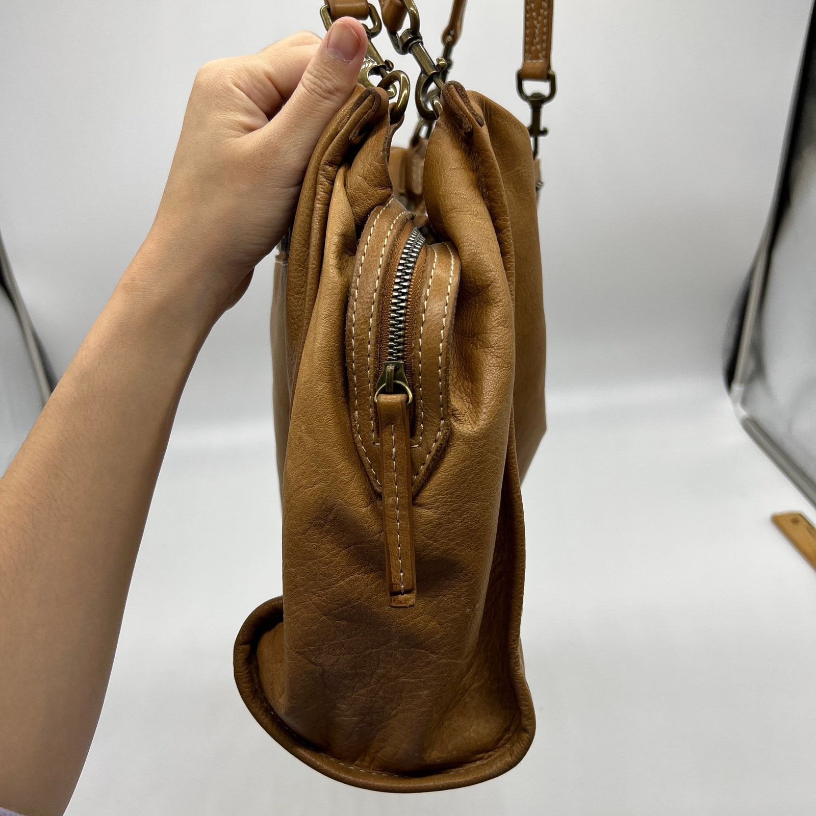 Other American Leather Co Womens Brown Leather Purse Size ONE SIZE - 19 Thumbnail