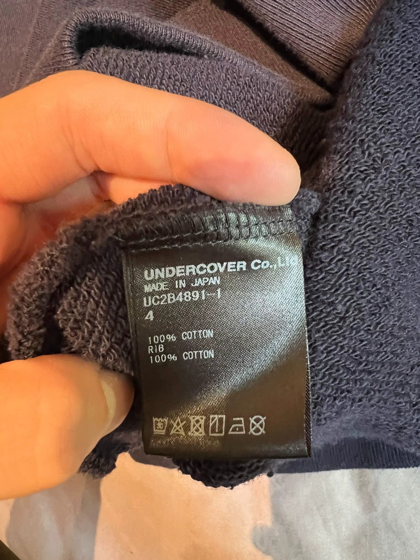 Undercover undercover blue slogan hoodie Size US XL / EU 56 / 4 - 3 Thumbnail