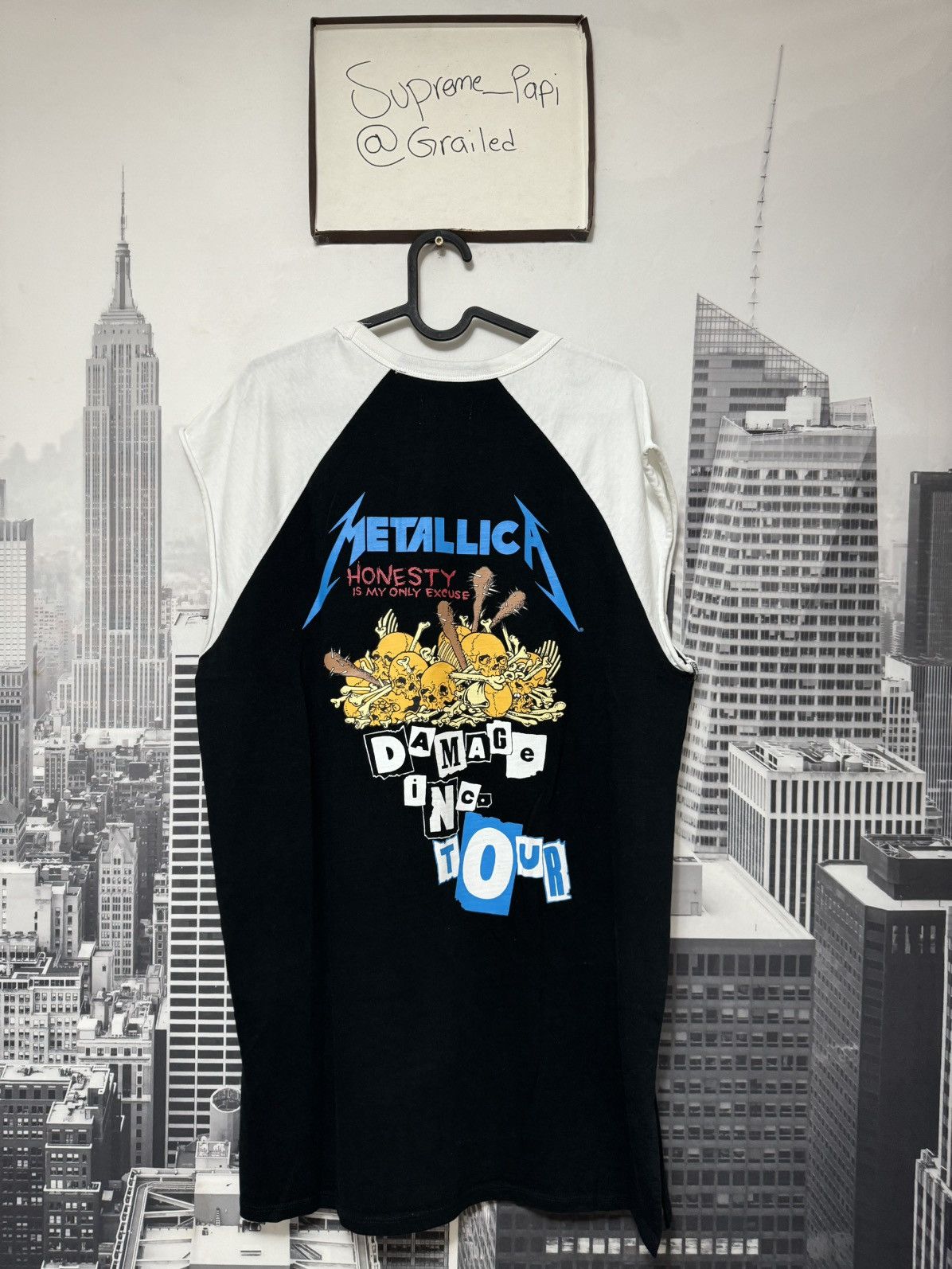 Fear of God 💥FOG Fear of God Collection One Raglan Metallica Tee SZ S Size US S / EU 44-46 / 1 - 7 Thumbnail