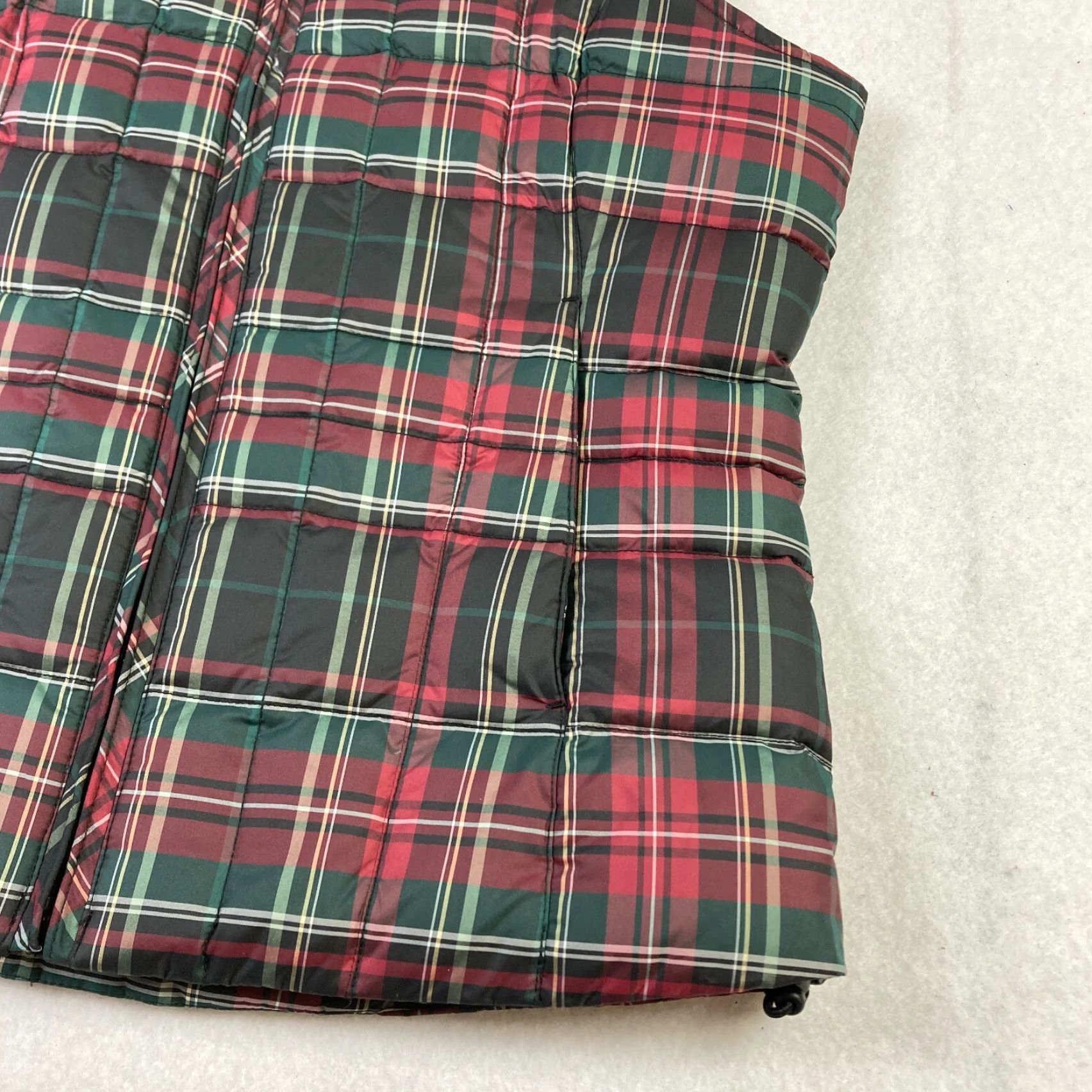 Eddie Bauer Eddie Bauer Goose Down Puffer Vest Women's Small Red Plaid Full Zip Pocket Vest Size S / US 4 / IT 40 - 3 Thumbnail