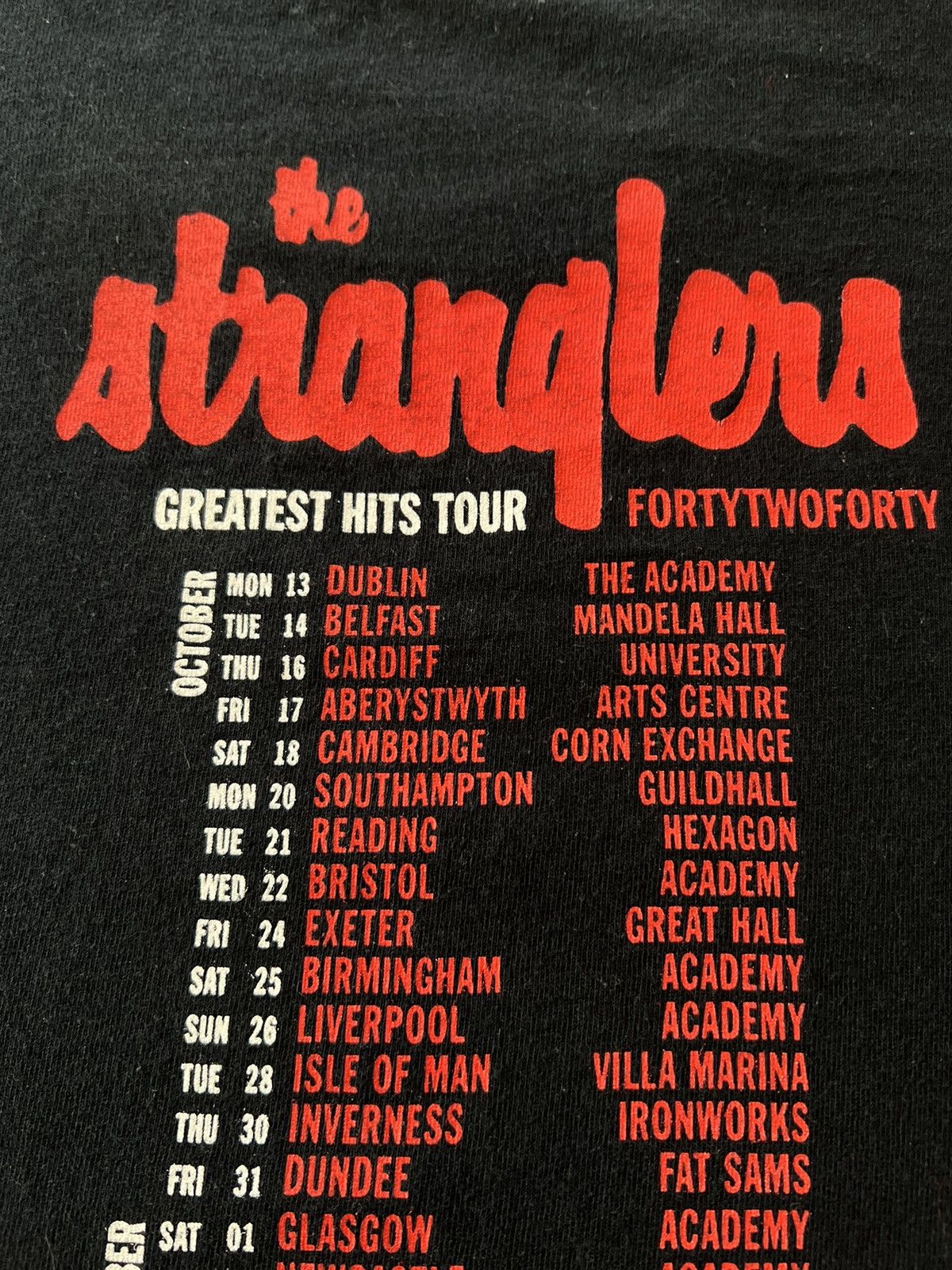 Band Tees Vintage 2000s The Stranglers Greatest Hits Tour T-shirt Size US L / EU 52-54 / 3 - 12 Thumbnail