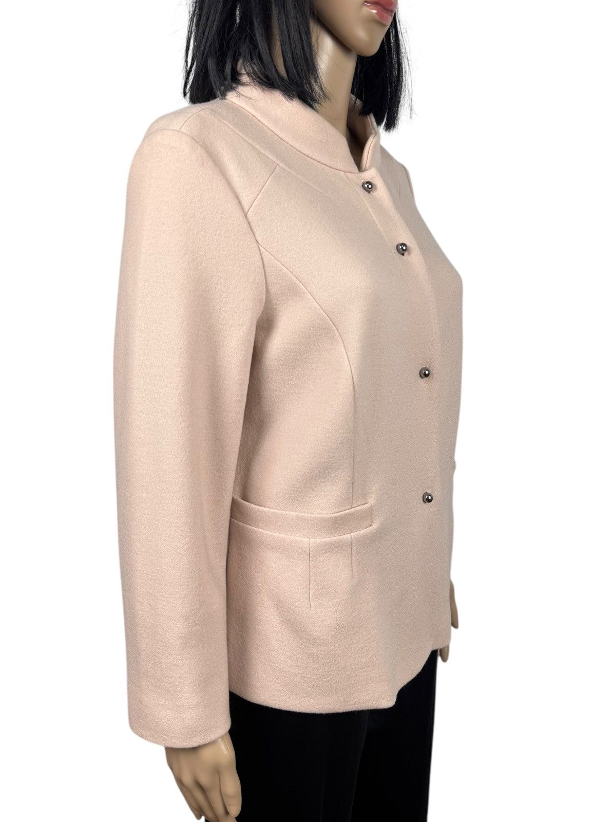 Other Marc Cain Peach Wool-Cashmere Pea Coat size 5 Size L / US 10 / IT 46 - 3 Thumbnail