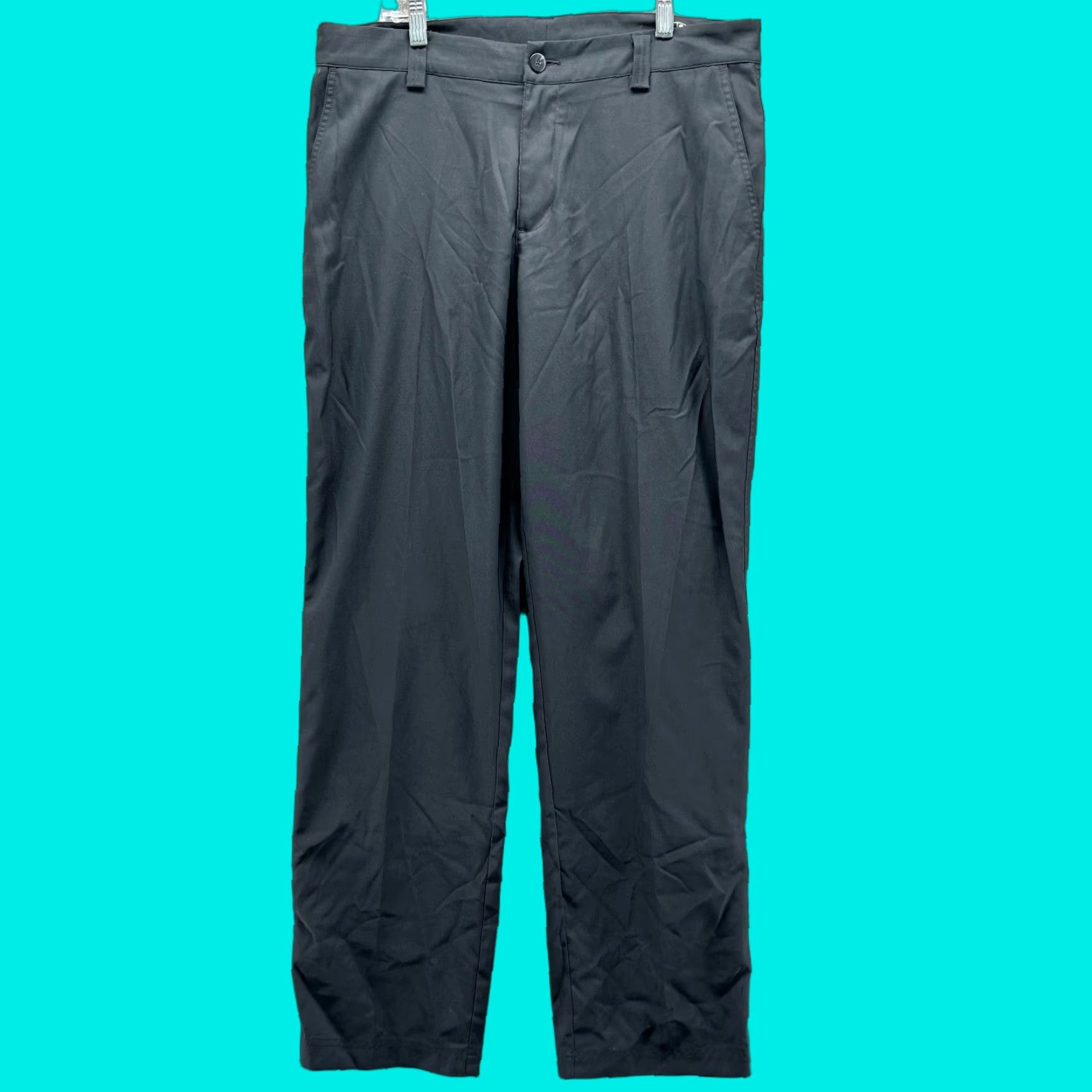 Adidas Adidas Pants Men 34x34 Black Chino Pleated Trousers Vintage Comfort Klimalite Straight Leg Casual Office Size US 34 / EU 50 - 1 Thumbnail
