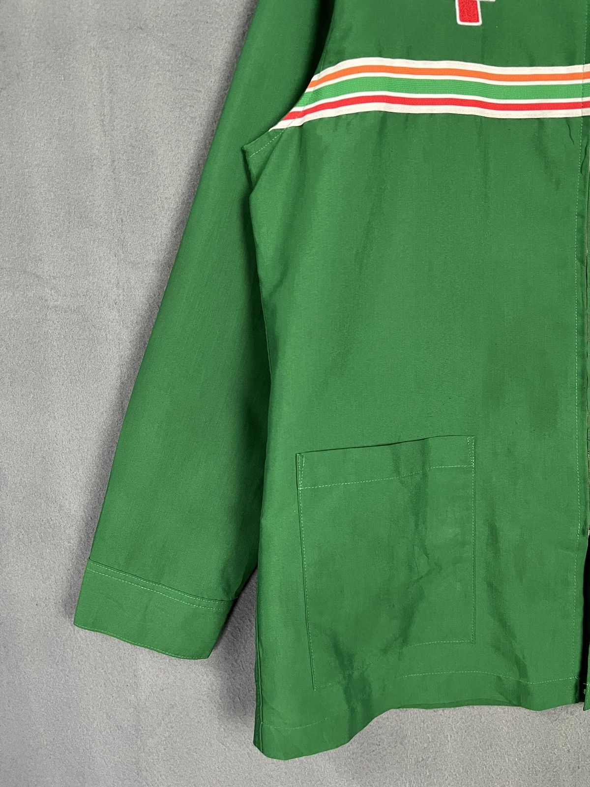 Uniform Wares × Vintage Seven Eleven 7-11 Uniform Embroidery Zipper Long Shirt Rare Size US L / EU 52-54 / 3 - 4 Thumbnail