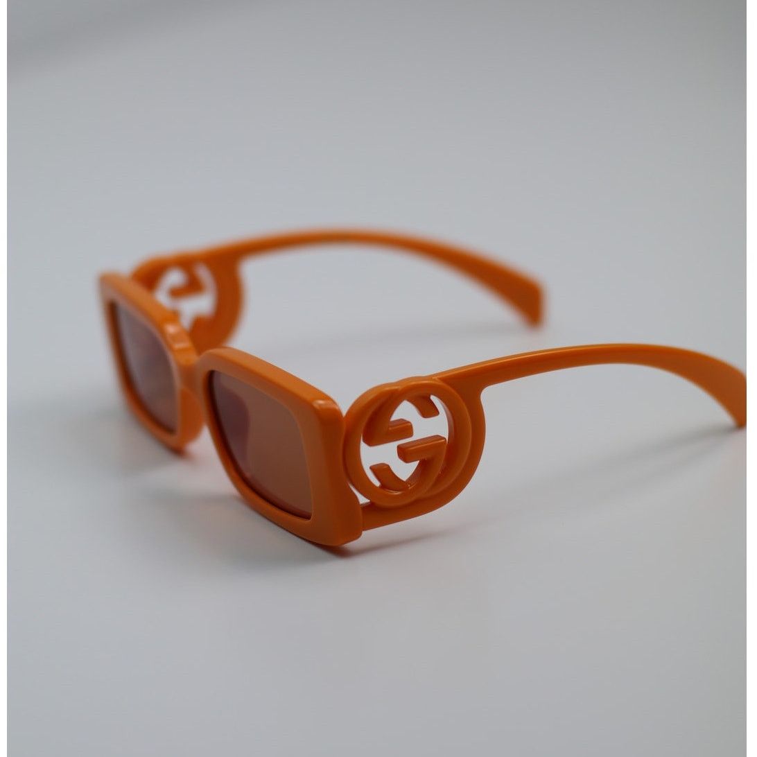Gucci NEW Gucci Sunglasses GG1325S 008 Orange Rust Brown Authentic Size ONE SIZE - 8 Thumbnail