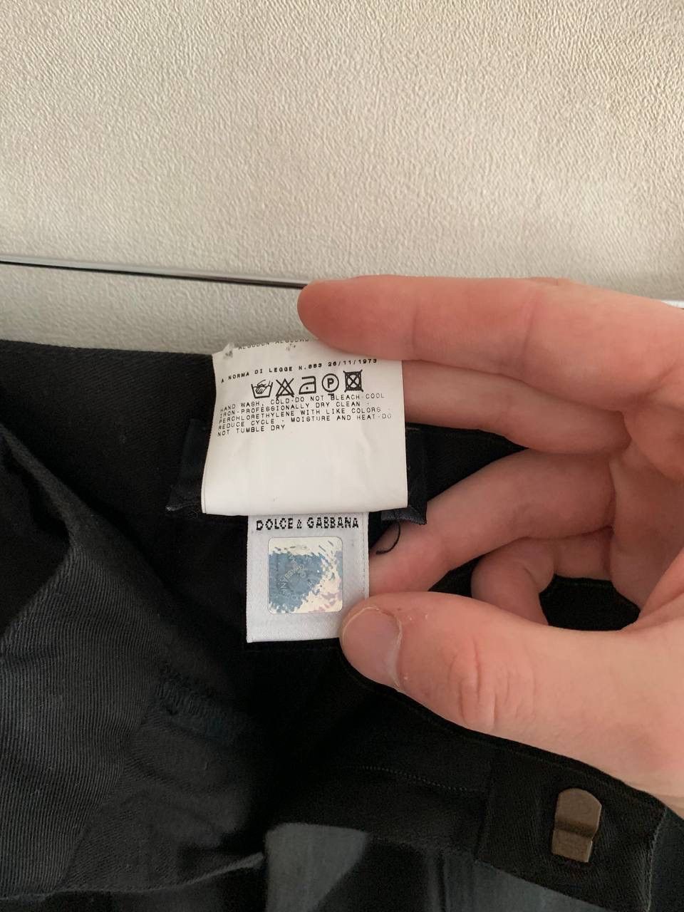 Dolce & Gabbana Dolce Gabbana Black Classic Cotton Pants 50 (36) Size US 36 / EU 52 - 8 Thumbnail
