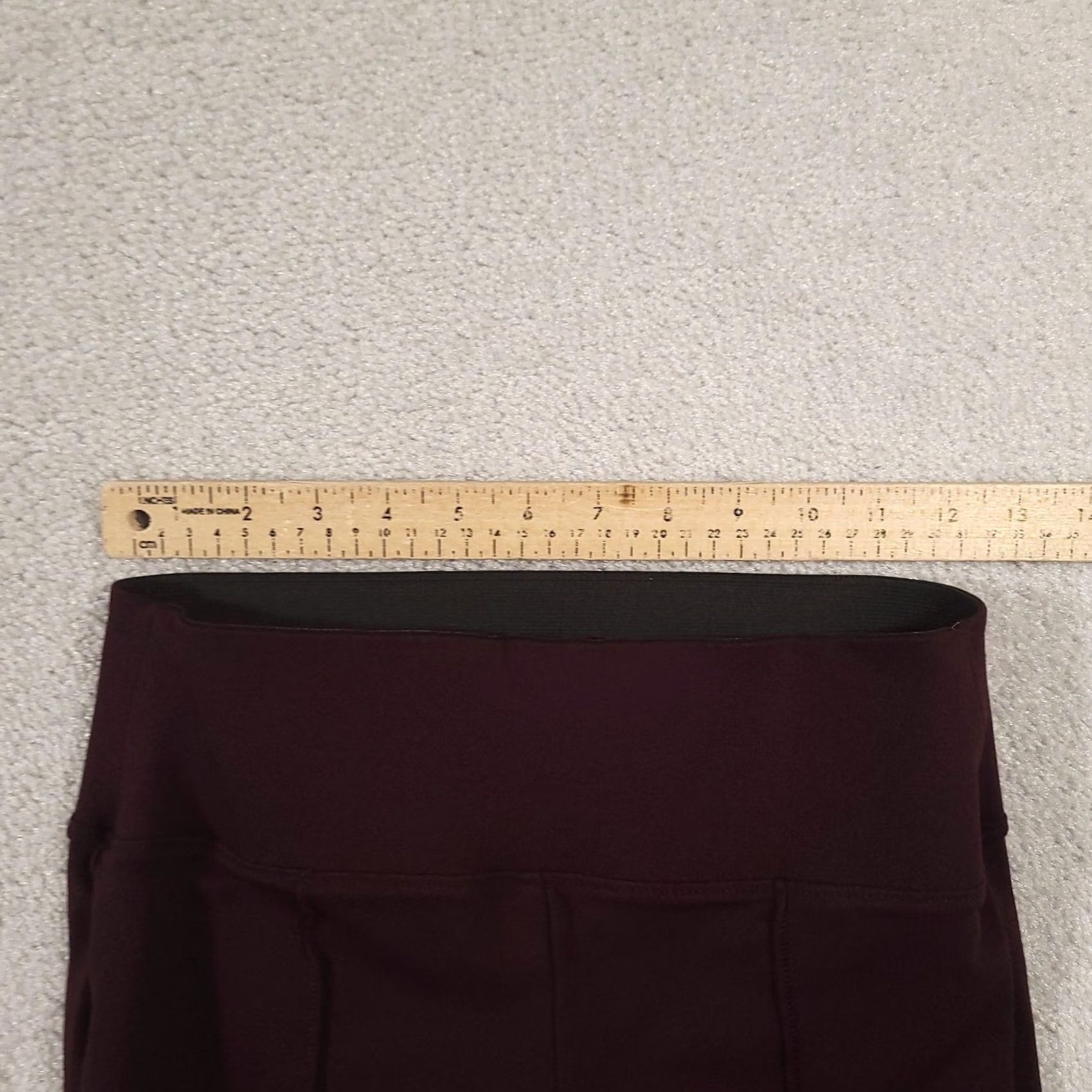 Nine West Nine West Leggings Womens Small Burgundy High Rise Ponte Stretch Ankle Pants Size 28" / US 6 / IT 42 - 7 Thumbnail