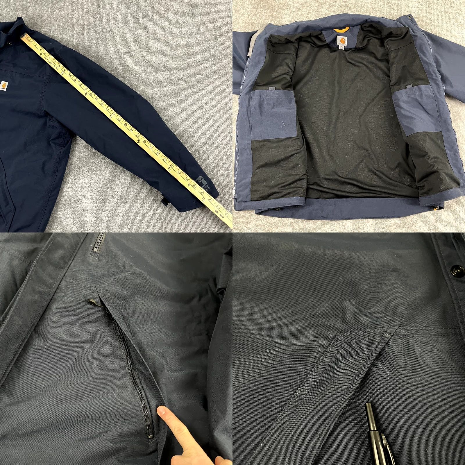 Carhartt Carhartt Jacket Mens 2XL Blue Shoreline Storm Defender Rain Workwear Size US XXL / EU 58 / 5 - 8 Thumbnail