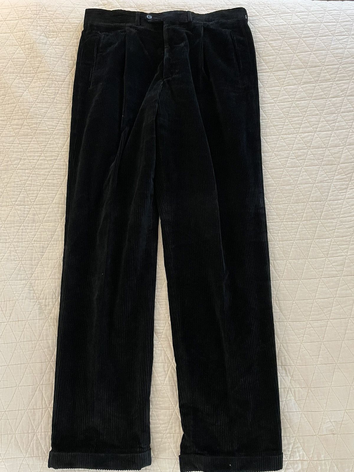 Other Pleat Front Wide Wale Corduroy Trouser Size US 36 / EU 52 - 3 Thumbnail