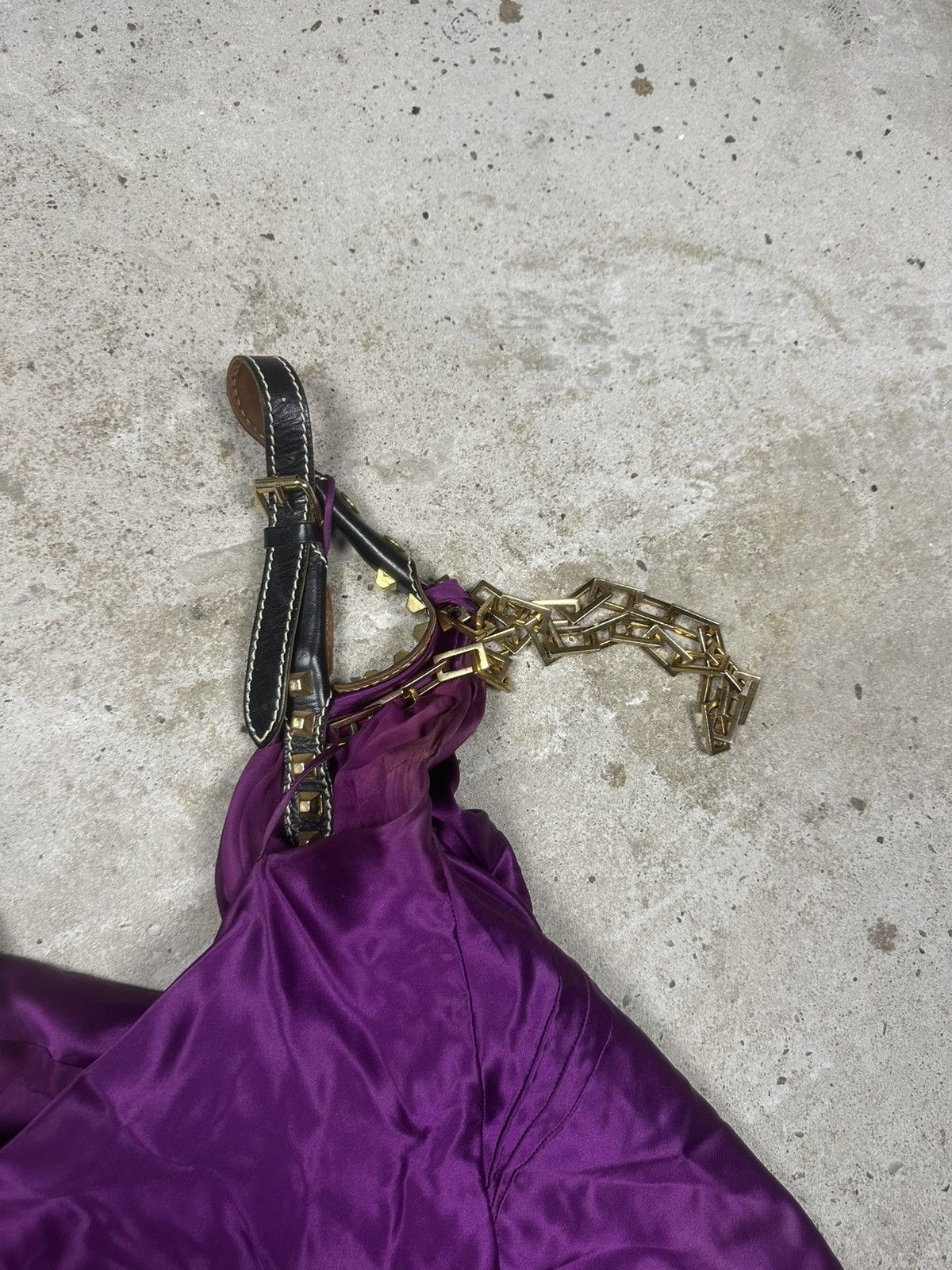 Dsquared2 Dsquared2 FW 2005 Runway Silk Purple Dress Chains Size M / US 6-8 / IT 42-44 - 21 Thumbnail