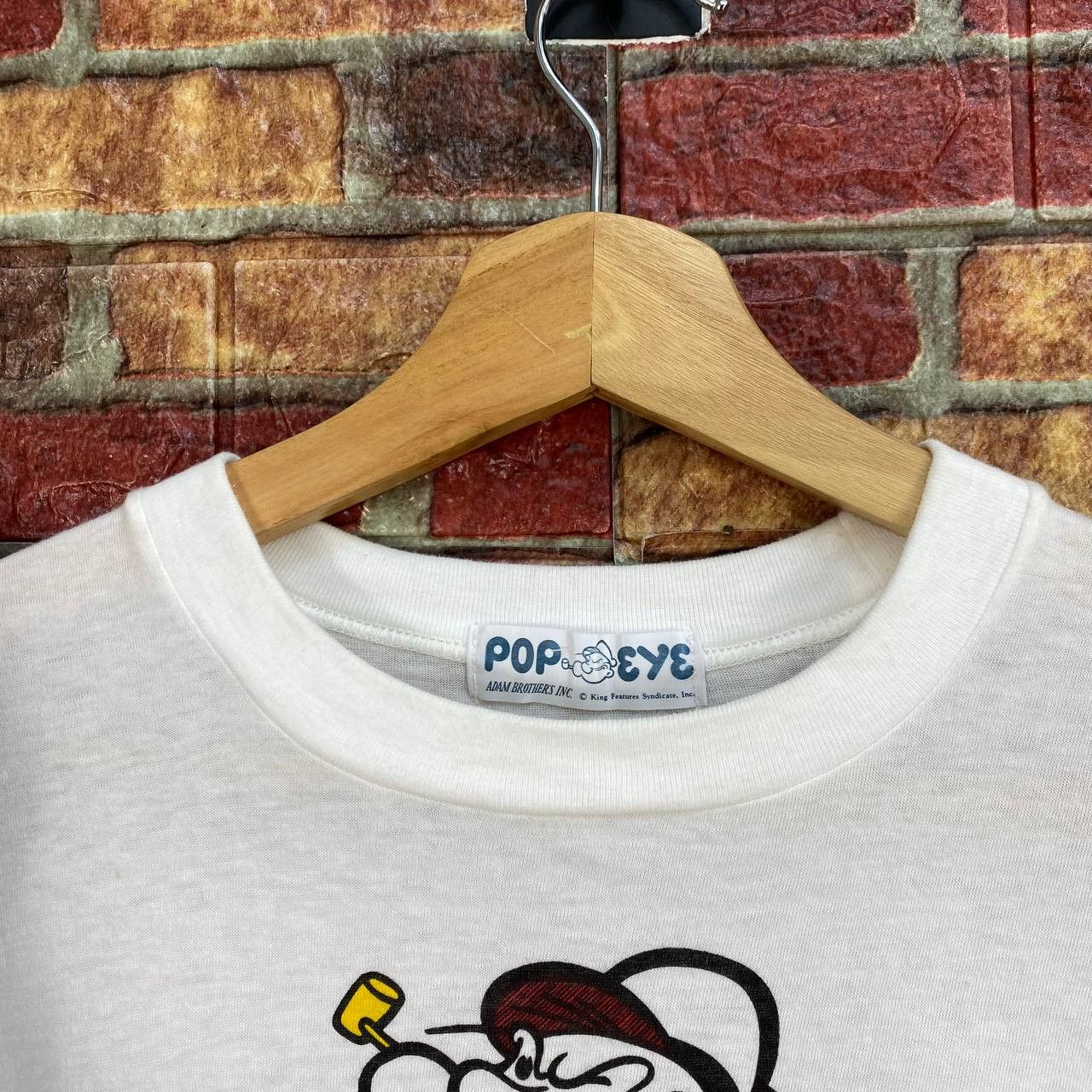 Vintage VINTAGE POPEYE SAILORMAN 1978 single-stitch PAPERTHIN TEES Size US M / EU 48-50 / 2 - 5 Thumbnail