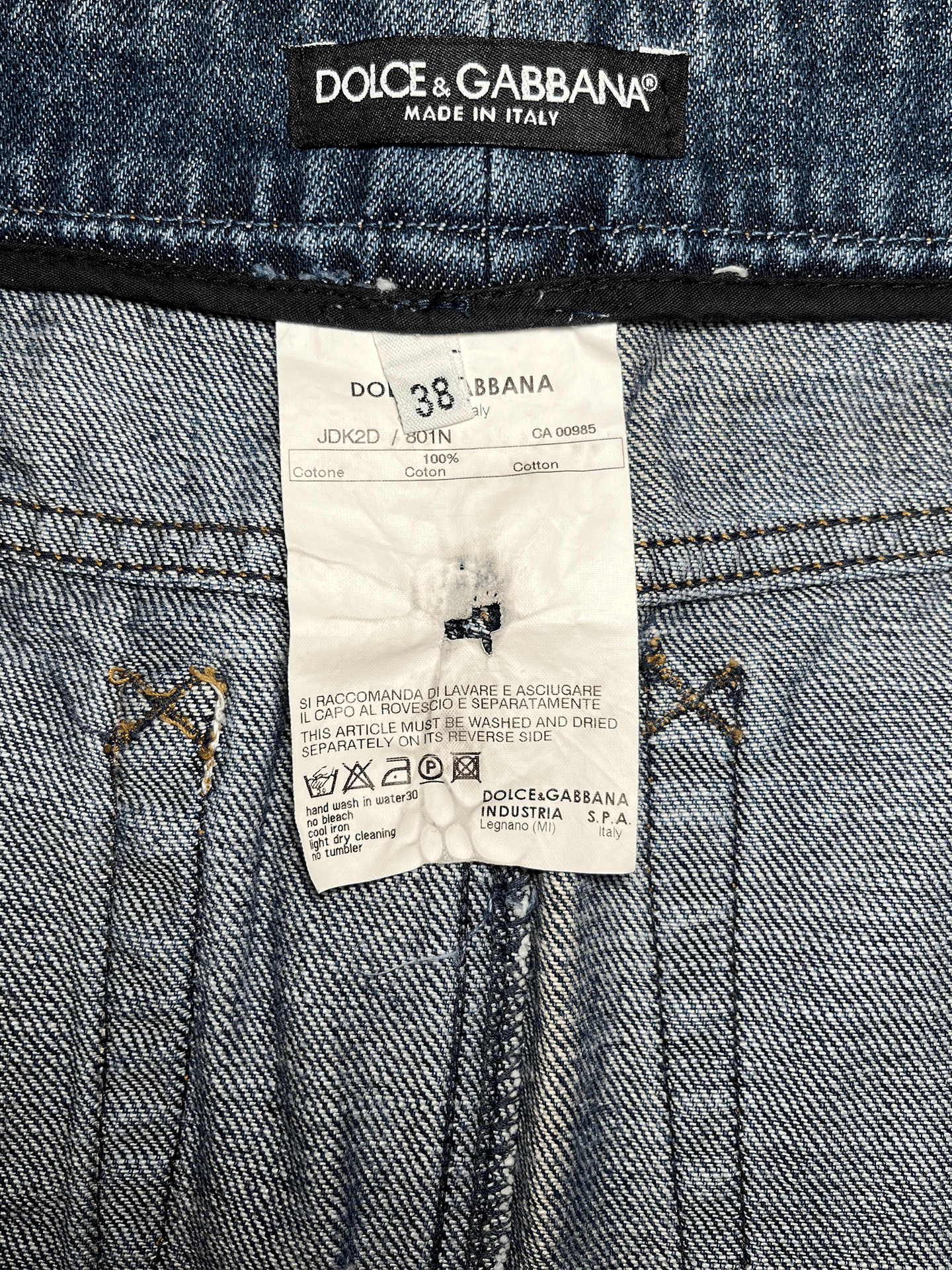 Dolce & Gabbana Dolce&Gabbana leather pocket denim mini skirt Size 26" / US 2 / IT 38 - 5 Thumbnail