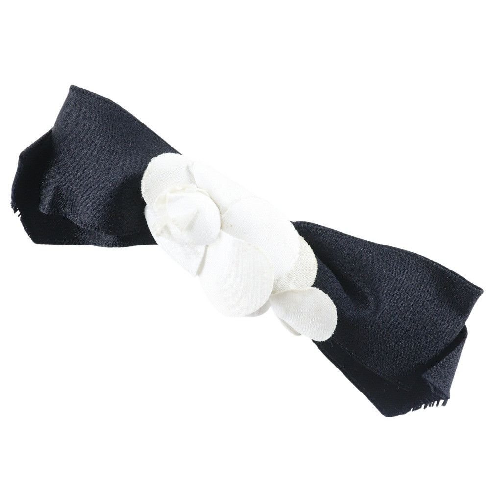 Chanel Chanel Chanel Camelia Ribbon Barrette Textile Other DUTY FREE for USA Size ONE SIZE - 1 Thumbnail