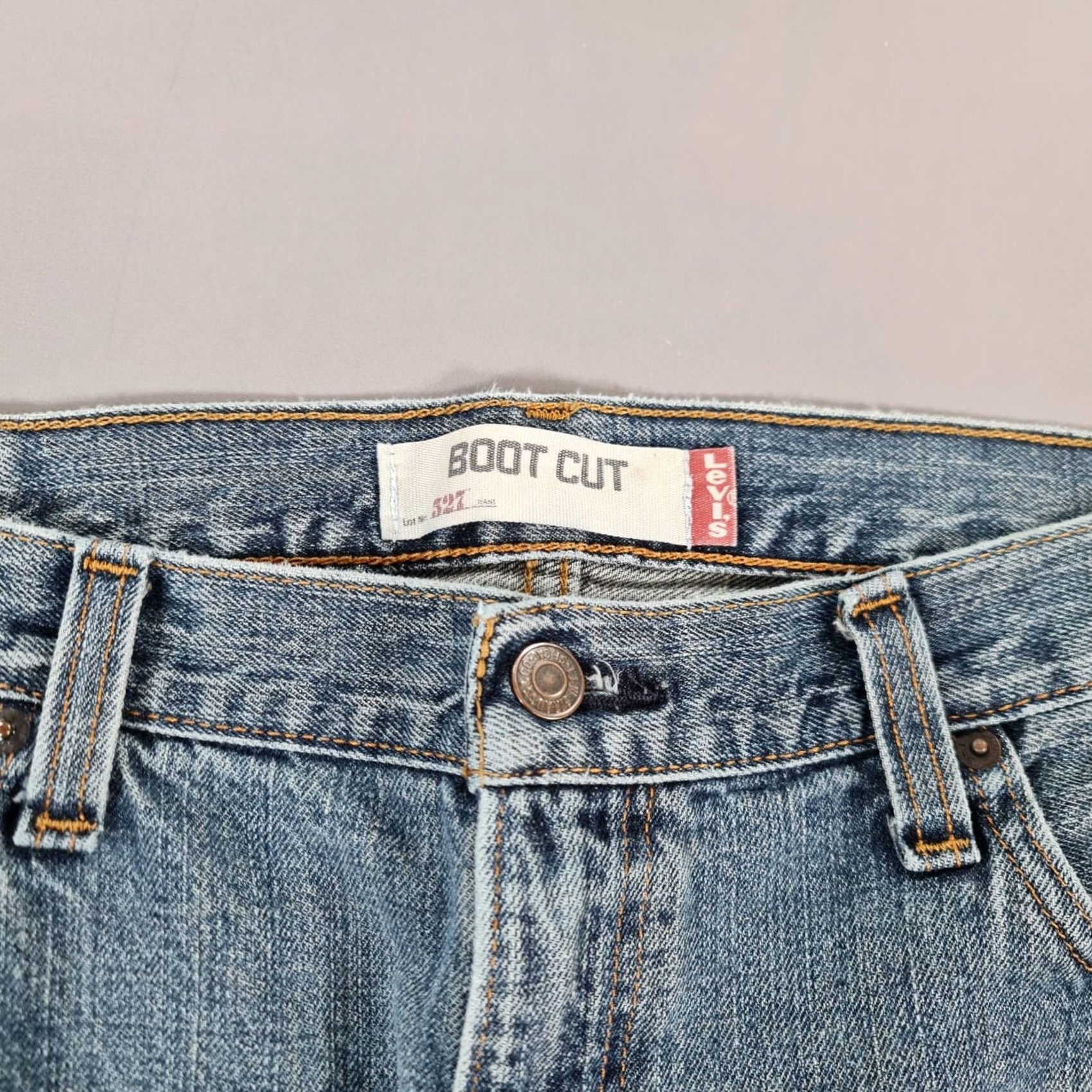 Levi's Levis 527 Jeans Mens W36 L32 Blue Bootcut Zip Fly Denim Regular Fit 5-Pocket City Retro Modern Classic USA Jeans Mens Size US 36 / EU 52 - 4 Thumbnail