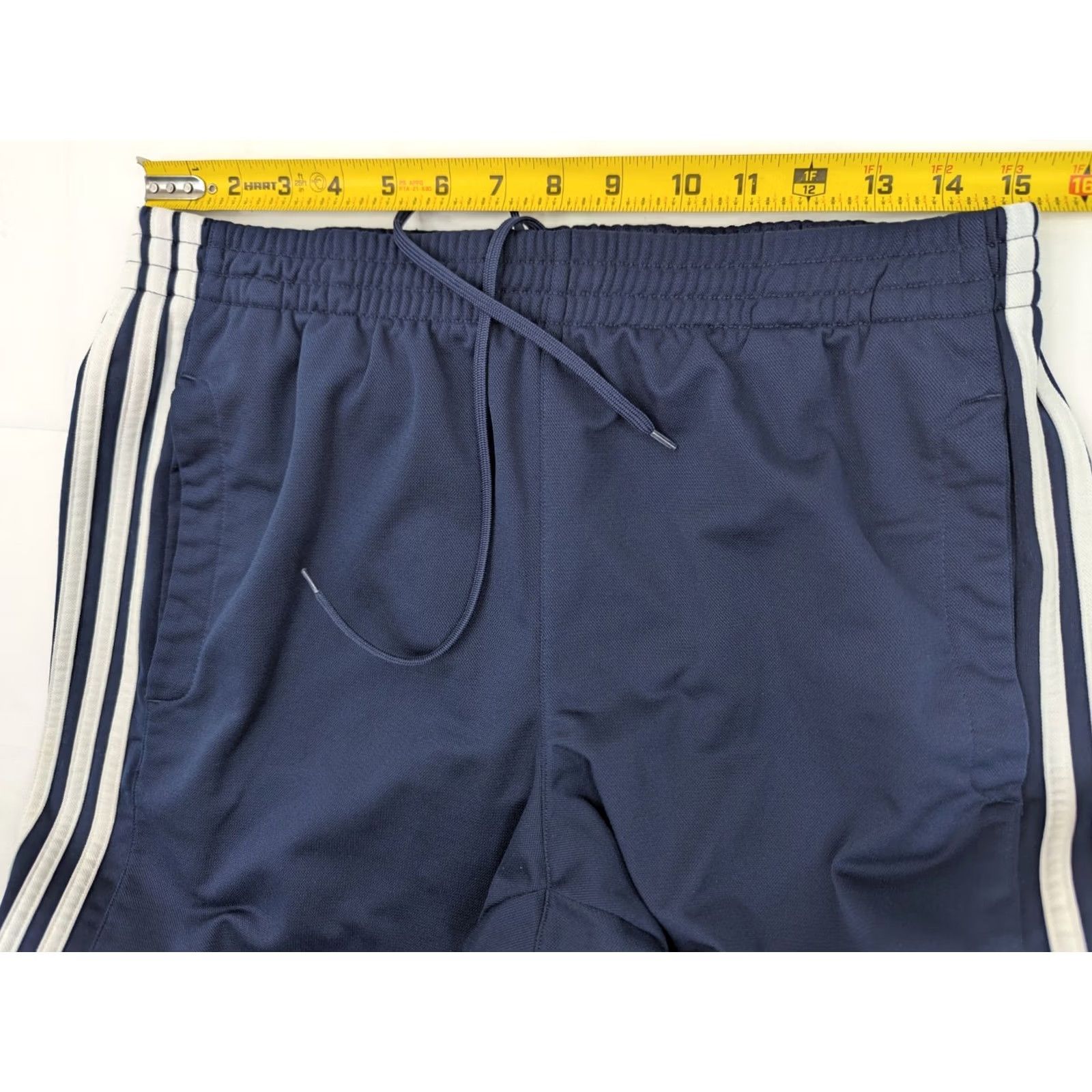 Adidas Adidas Weekender Sweatpants Men L Navy Blue 3-Stripe on Legs Pockets Elastic Waist Regular Size 30x31 Comfort Drape Casual Activewear Sweatpants Size US 33 - 6 Thumbnail