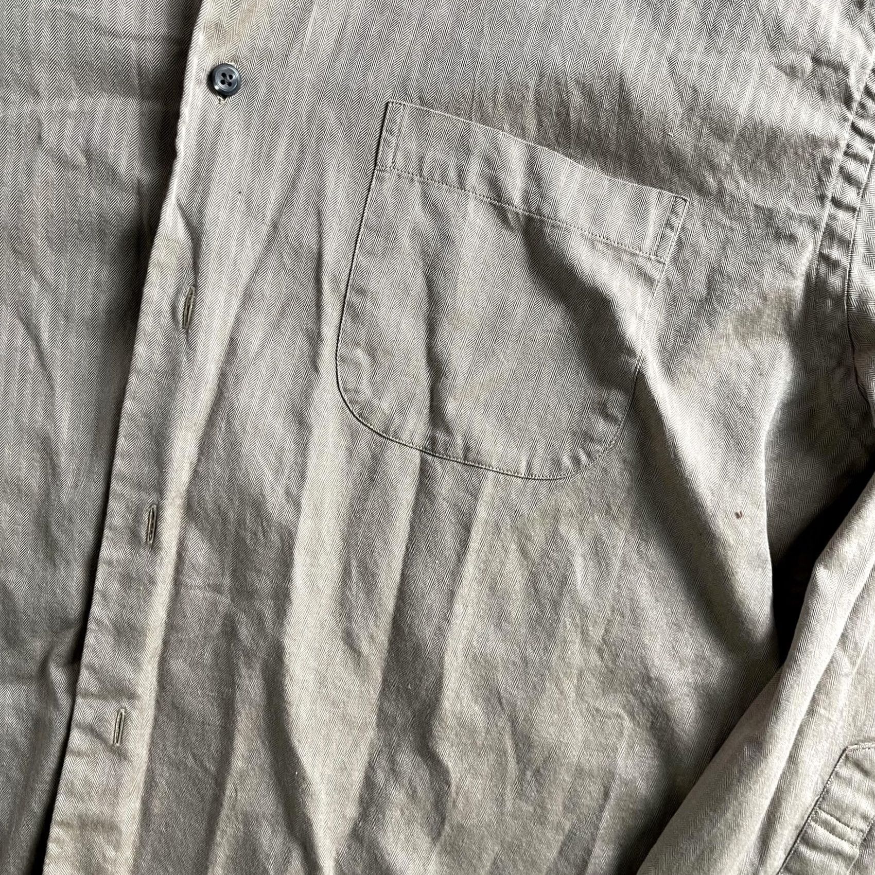 Brooks Brothers Brooks Brothers Y2K Shirt Mens Large Beige Herringbone Long Sleeve Button Up Size US L / EU 52-54 / 3 - 2 Thumbnail