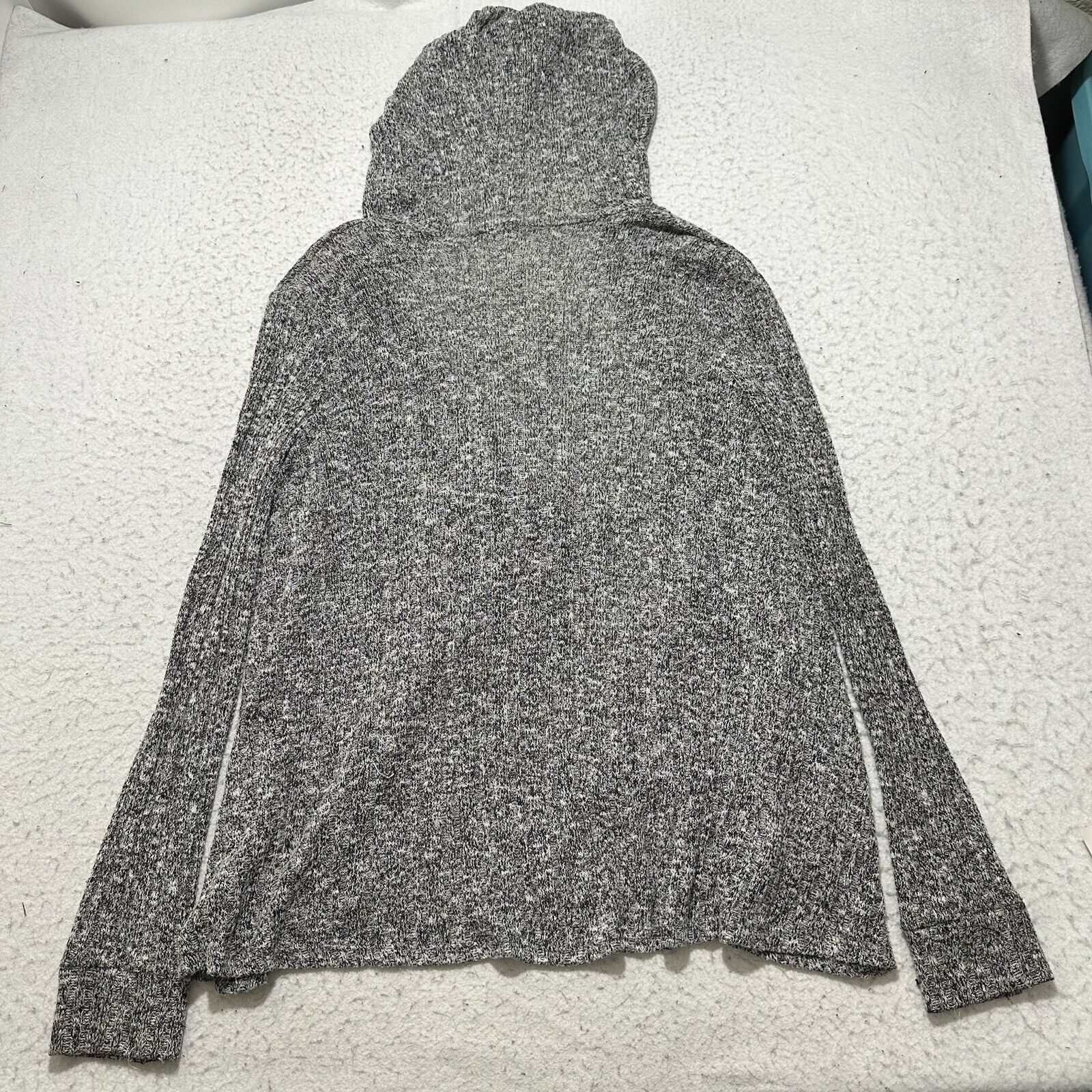 Bdg BDG Medium Heather Gray Open Front Cardigan Hooded Knit Size M / US 6-8 / IT 42-44 - 8 Thumbnail