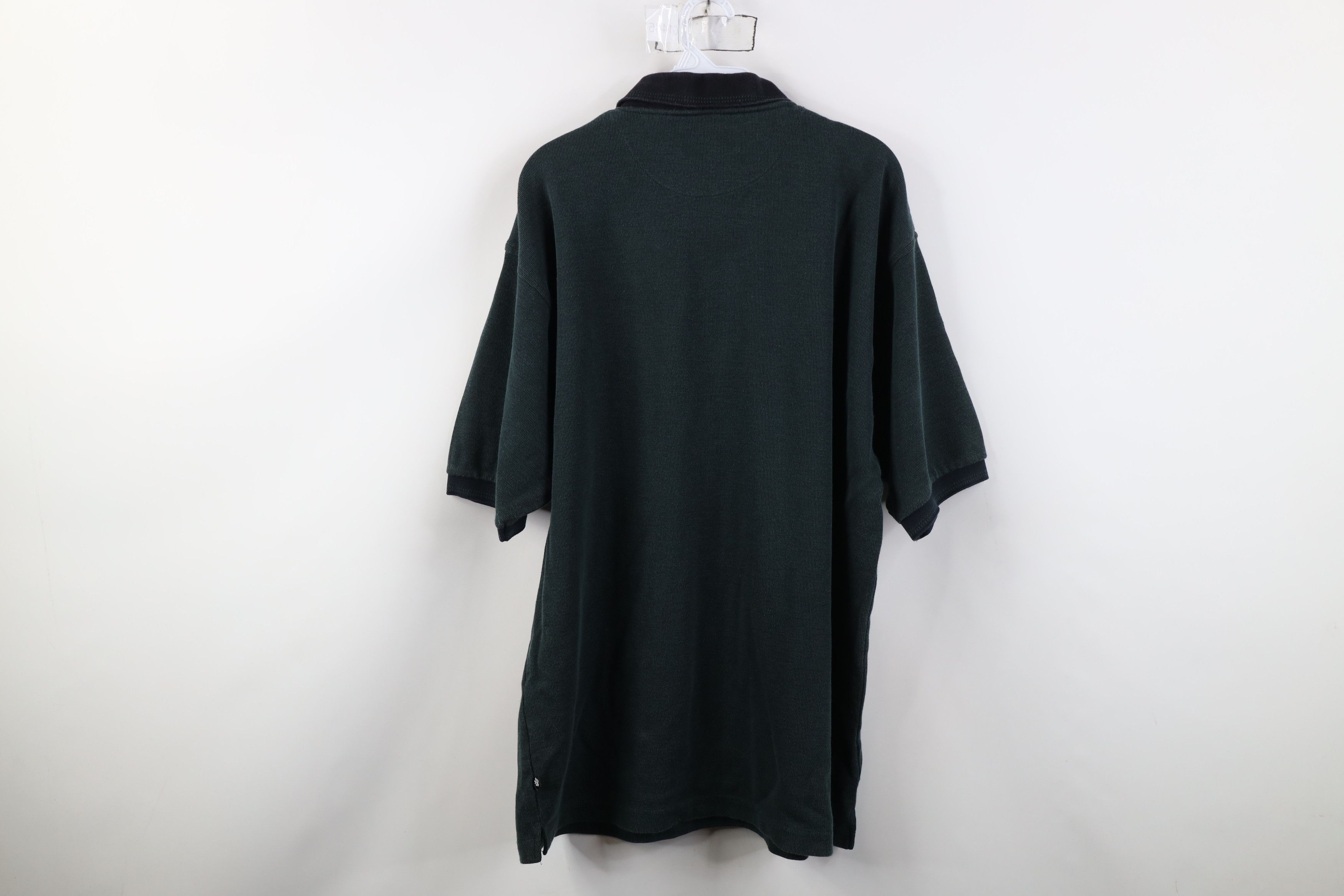 Vintage Vintage 90s Streetwear Ribbed Knit Collared Golf Polo Green Size US XXL / EU 58 / 5 - 10 Thumbnail