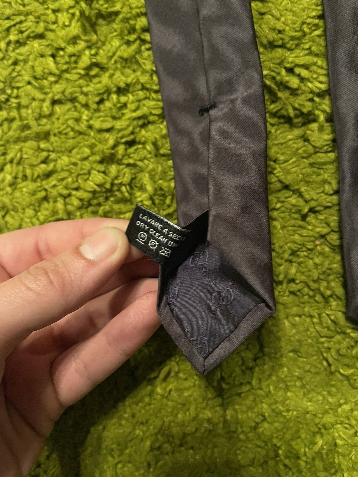 Gucci Gucci textured pattern luxury silk tie Size ONE SIZE - 6 Thumbnail
