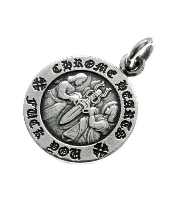 Chrome Hearts CHROME HEARTS ANGEL MEDAL PENDANT necklace silver Size ONE SIZE - 2 Thumbnail