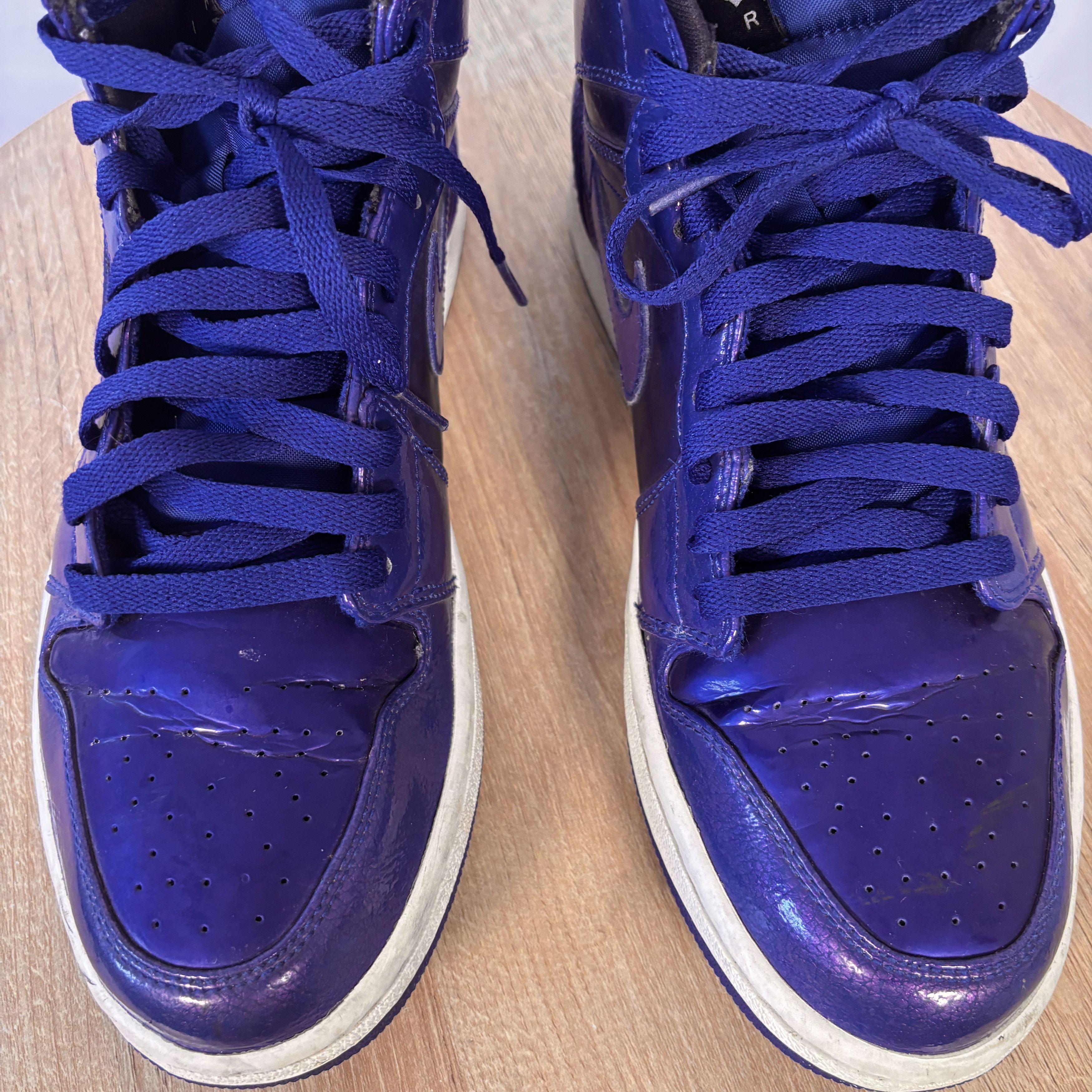 Jordan Brand Nike Air Jordan 1 High Retro Deep Royal 2016 9.5M USED Size US 9.5 / EU 42-43 - 2 Thumbnail