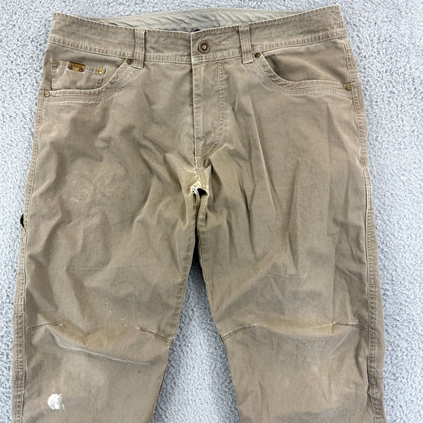 Vintage Kuhl Revolvr Pants Mens 36x32 Tan Straight Hiking Trail Camping Outdoor Casual Size US 36 / EU 52 - 3 Thumbnail