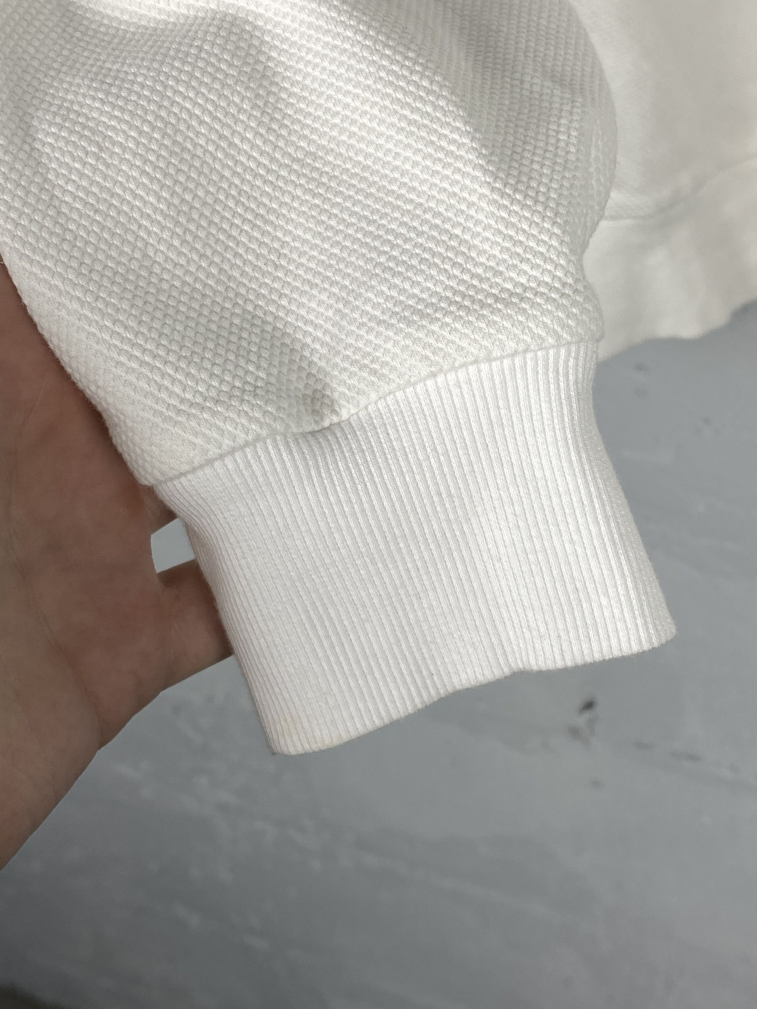 Reiss Reiss White Rancher Textured Wafel Sweatshirt Size US L / EU 52-54 / 3 - 4 Thumbnail
