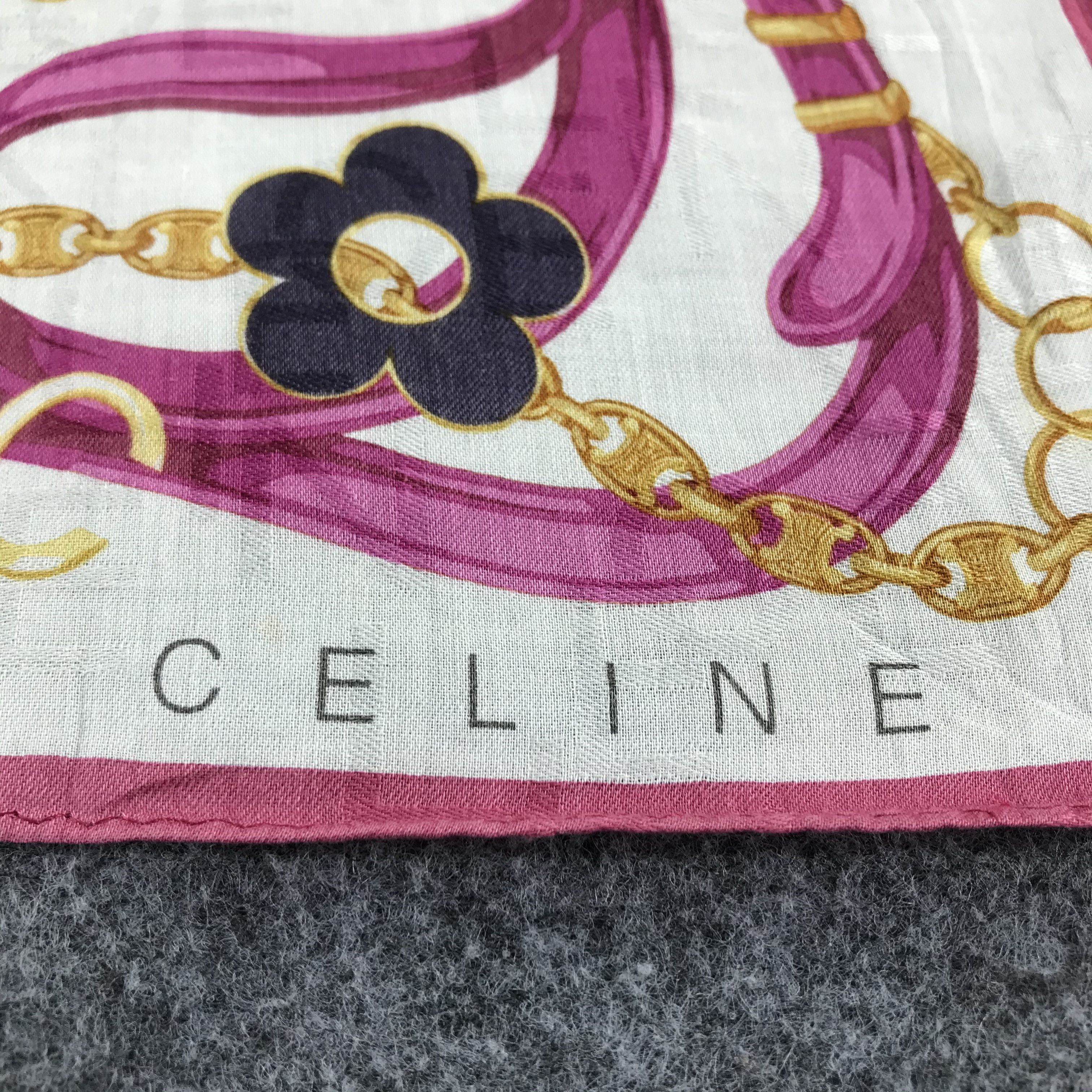 Celine Celine Handkerchief Neckerchief Bandana H494 Size ONE SIZE - 5 Thumbnail