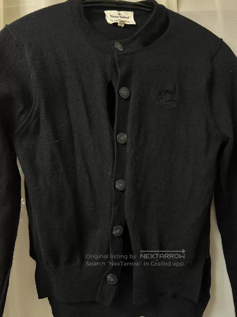 Vivienne Westwood Vivienne Westwood Black Hole Knit Open Cardigan Size XS / US 0-2 / IT 36-38 - 3 Thumbnail