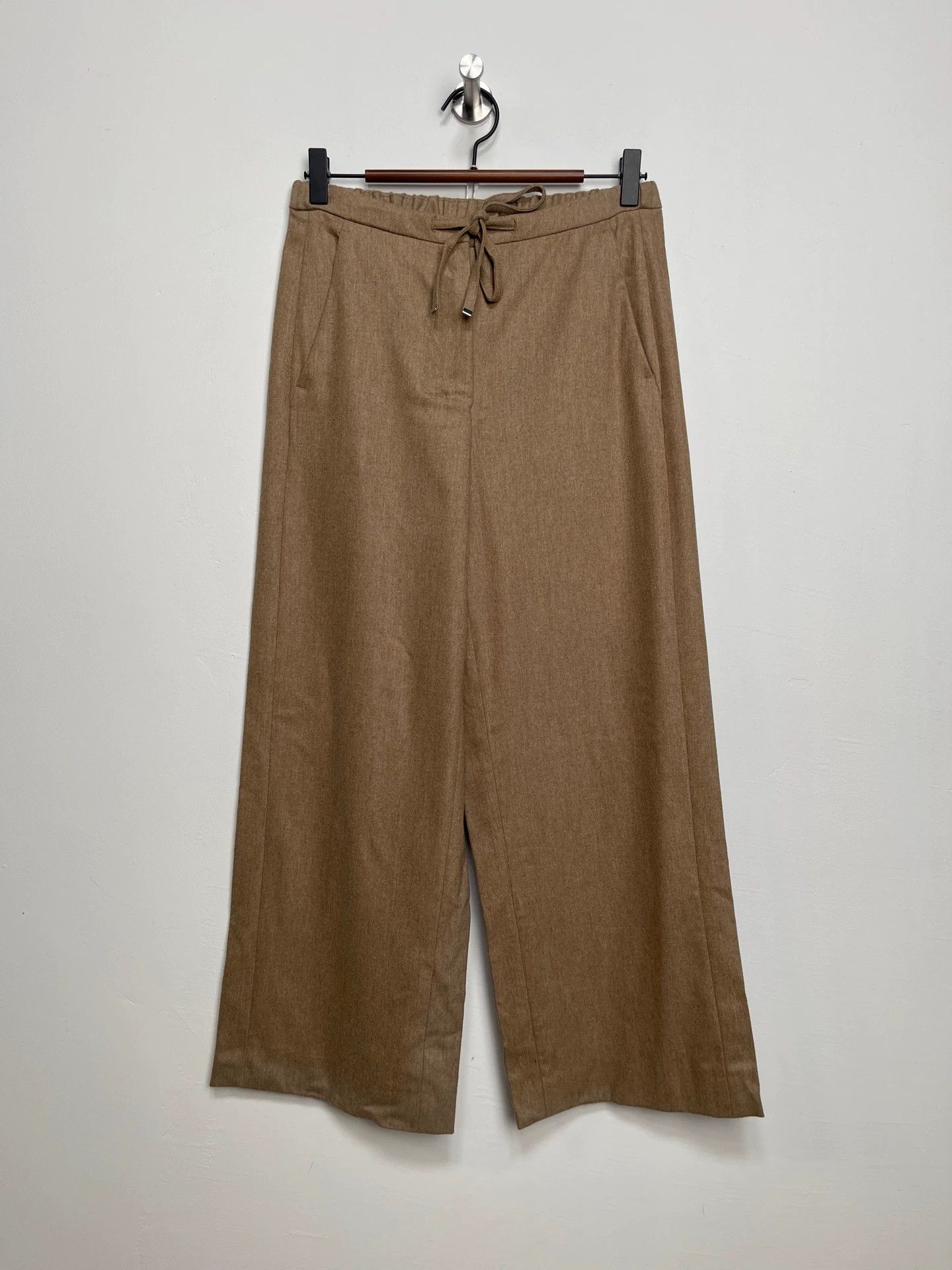 Max Mara MAX MARA Wool Wide-Leg Pants 34 Size 25" / US 0 / IT 36 - 1 Thumbnail