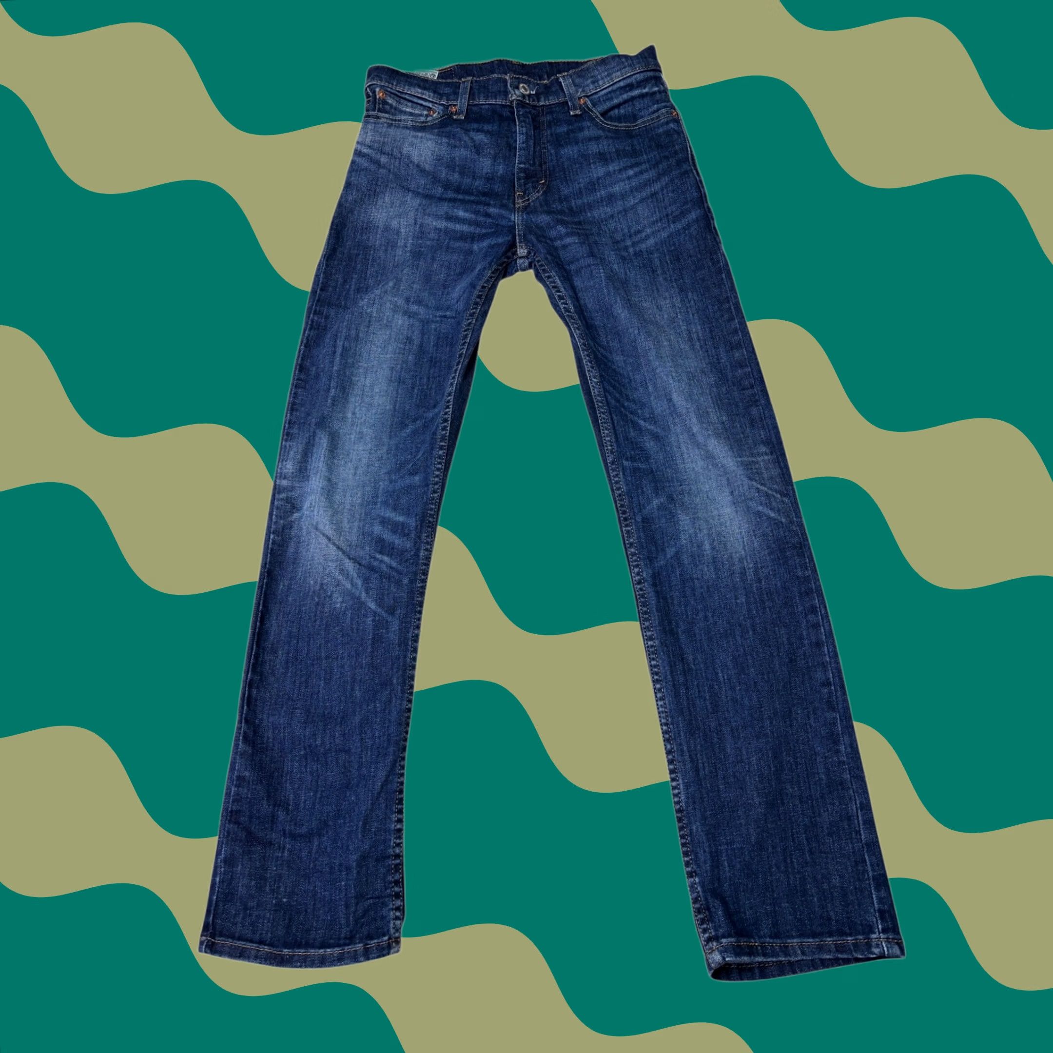 Levi's Levi's 513 Slim Straight Jeans Mens W30 L32 Dark Wash Denim Size US 30 / EU 46 - 1 Thumbnail