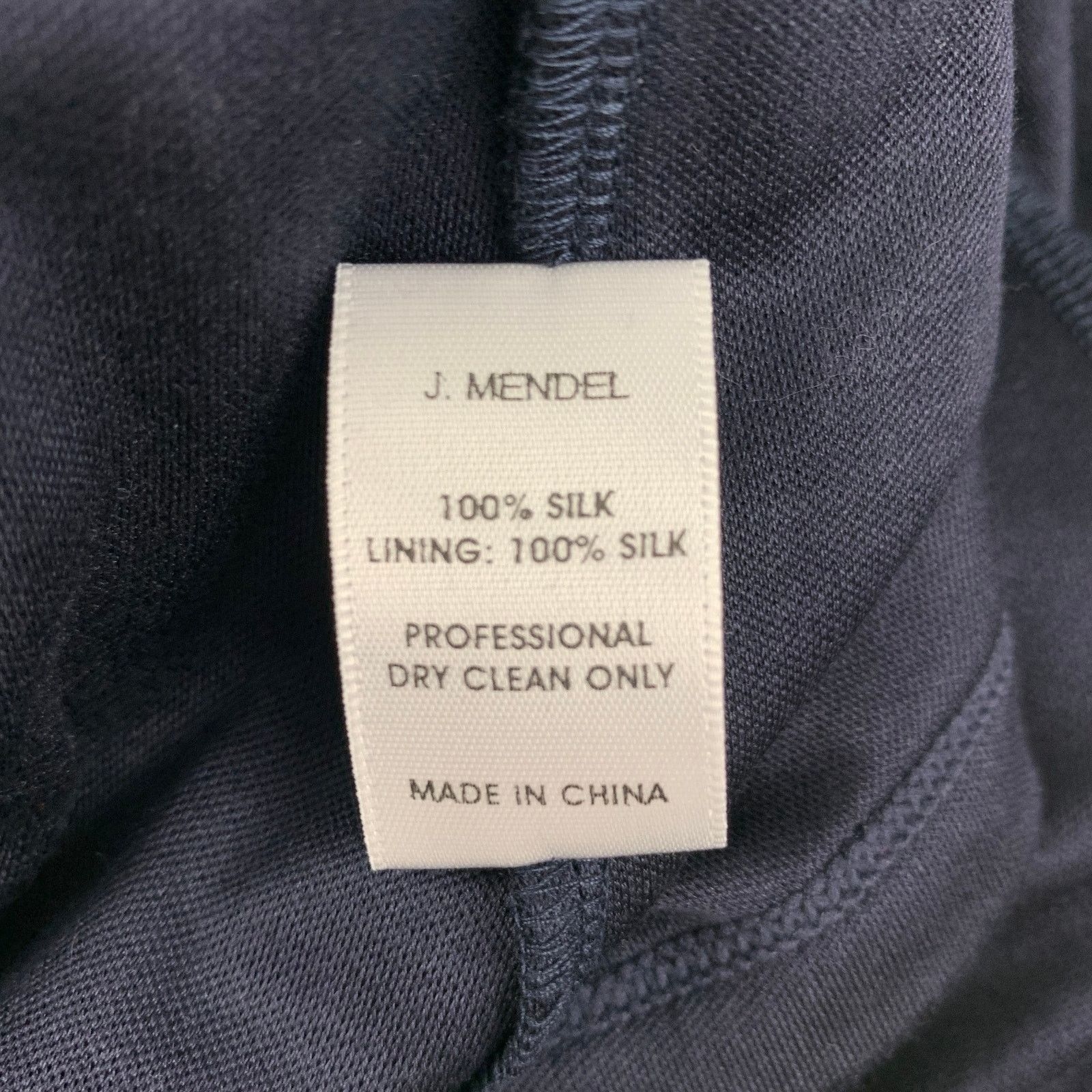 Other J.MENDEL Size 4 Navy Silk Mixed Fabrics Tank Dress Top Size S / US 4 / IT 40 - 4 Thumbnail