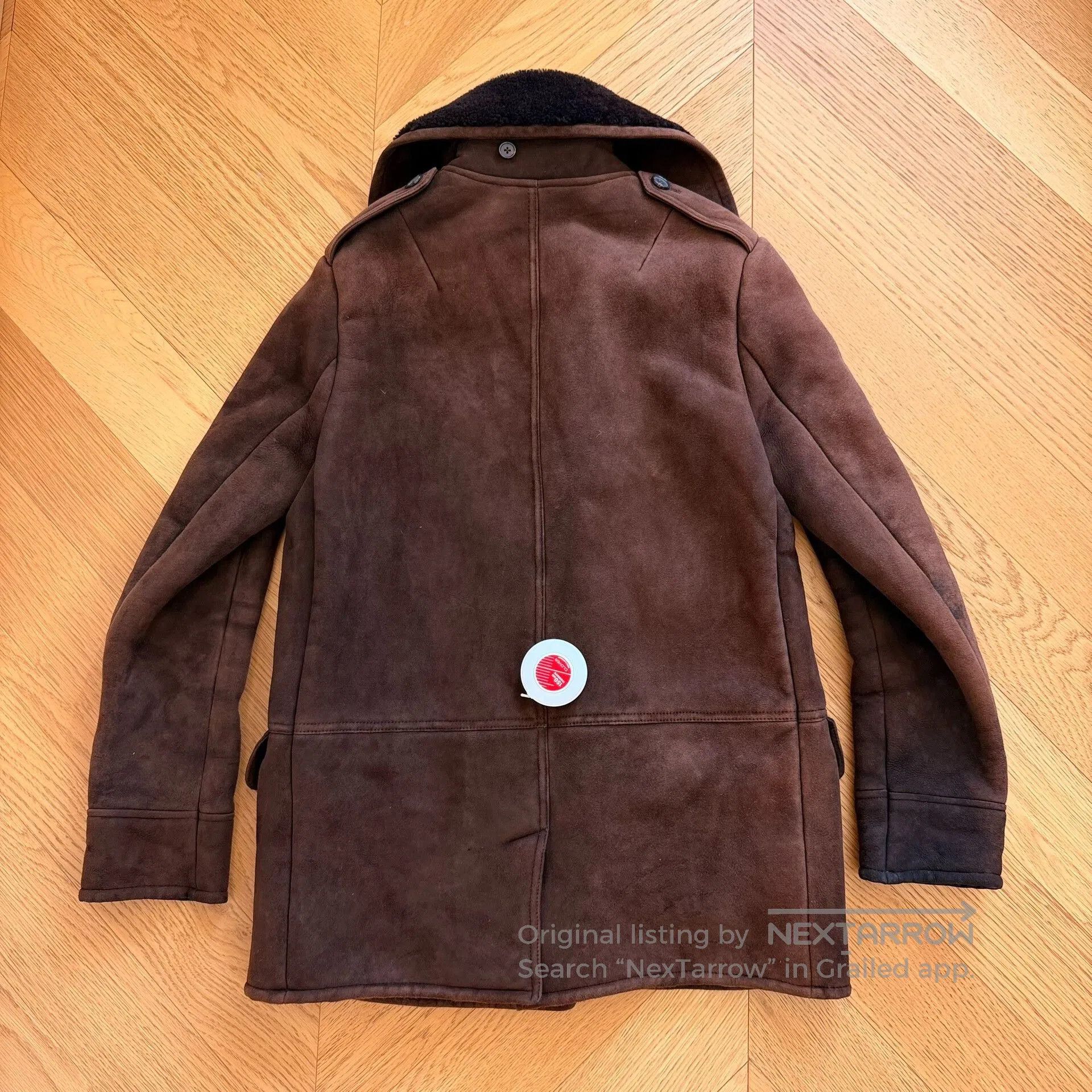 RLX Ralph Lauren Black Shearling Long Coat by Ralph Lauren. Size M / US 6-8 / IT 42-44 - 5 Thumbnail