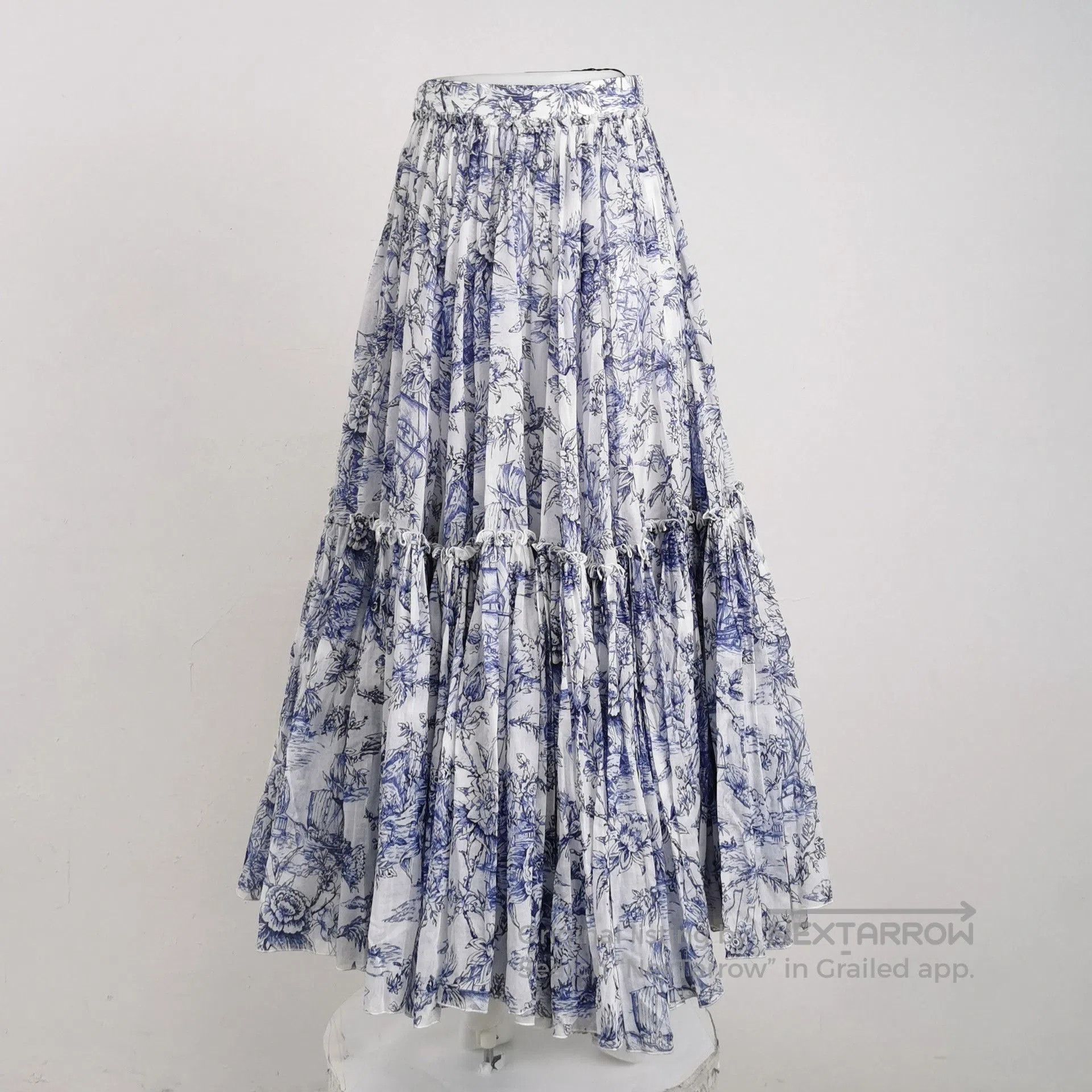 Dior Dior Long Layered Floral Skirt. Size 31" - 3 Thumbnail