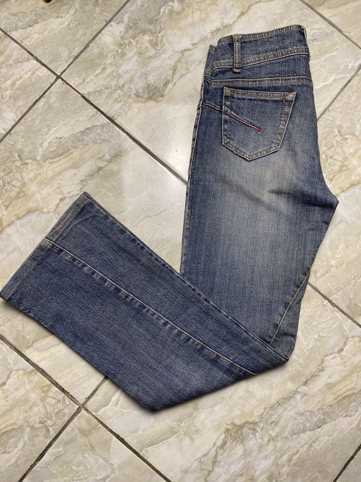 Japanese Brand Wellbeing Vintage Japanese Flare Jeans Size 28" / US 6 / IT 42 - 4 Thumbnail