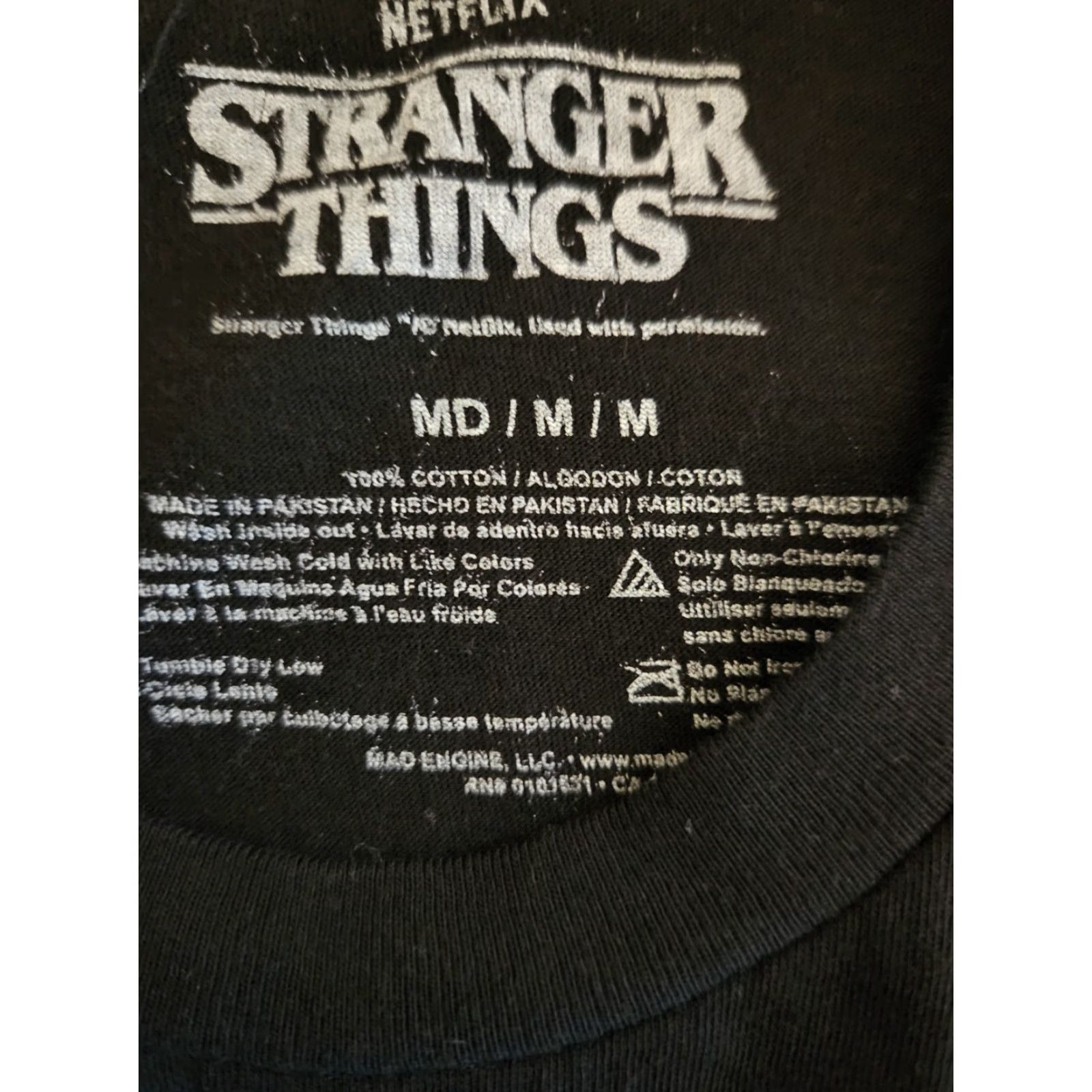 Vintage Stranger Things Hellfire Club Short Sleeve Black T-Shirt Mens M Size US M / EU 48-50 / 2 - 2 Thumbnail