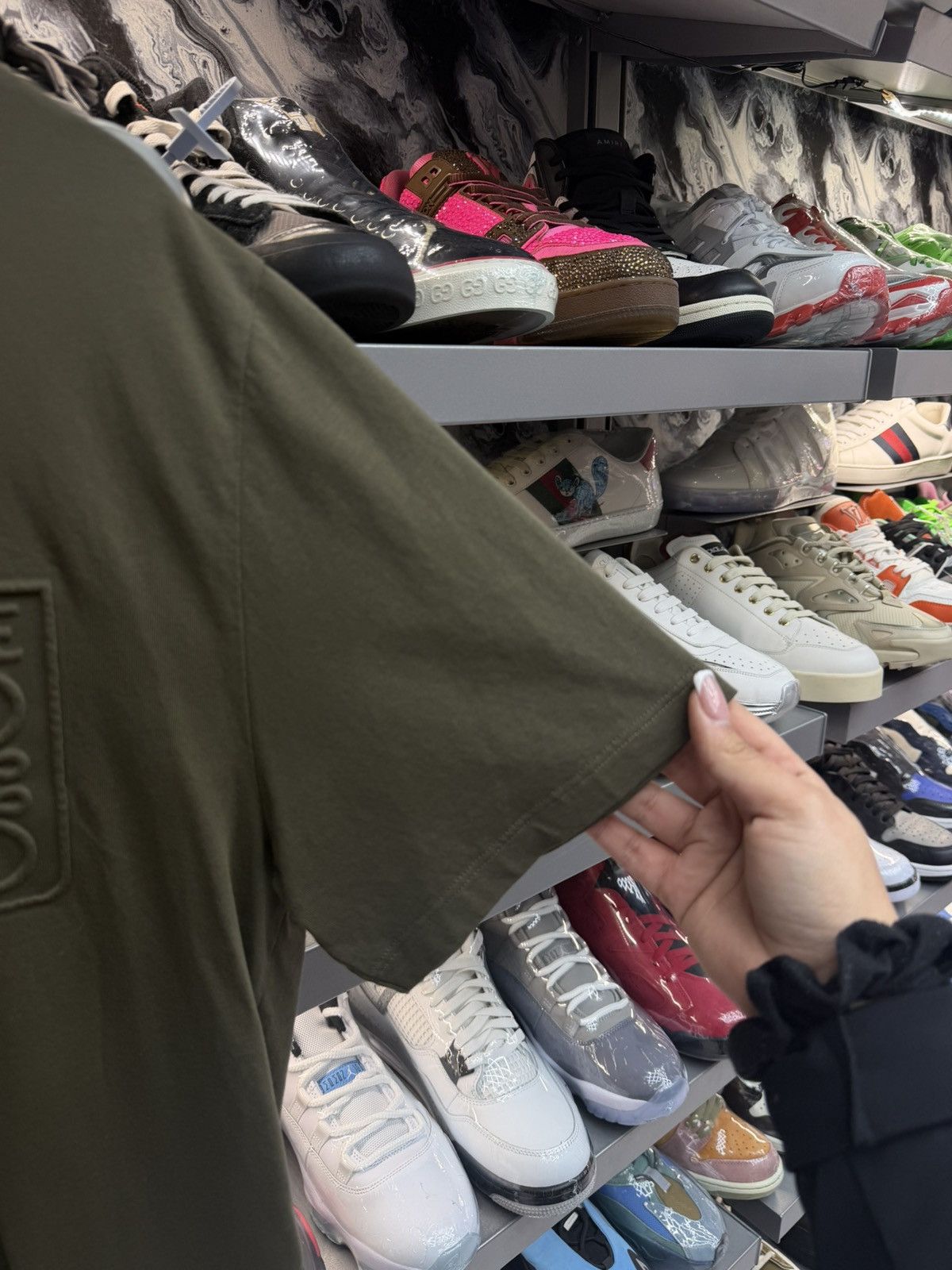 Loewe Loewe Olive Green Tee Size US XL / EU 56 / 4 - 4 Thumbnail