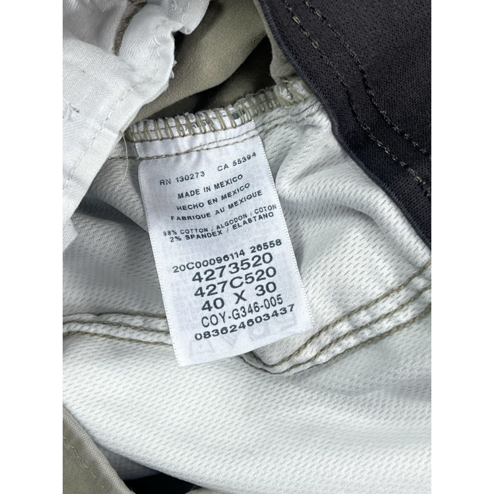 Lee Lee Extreme Motion Pants Beige Khaki Canvas Regular Straight Mens 40x30 Fall Spring Summer Winter Workwear Comfort Size US 40 / EU 56 - 7 Thumbnail