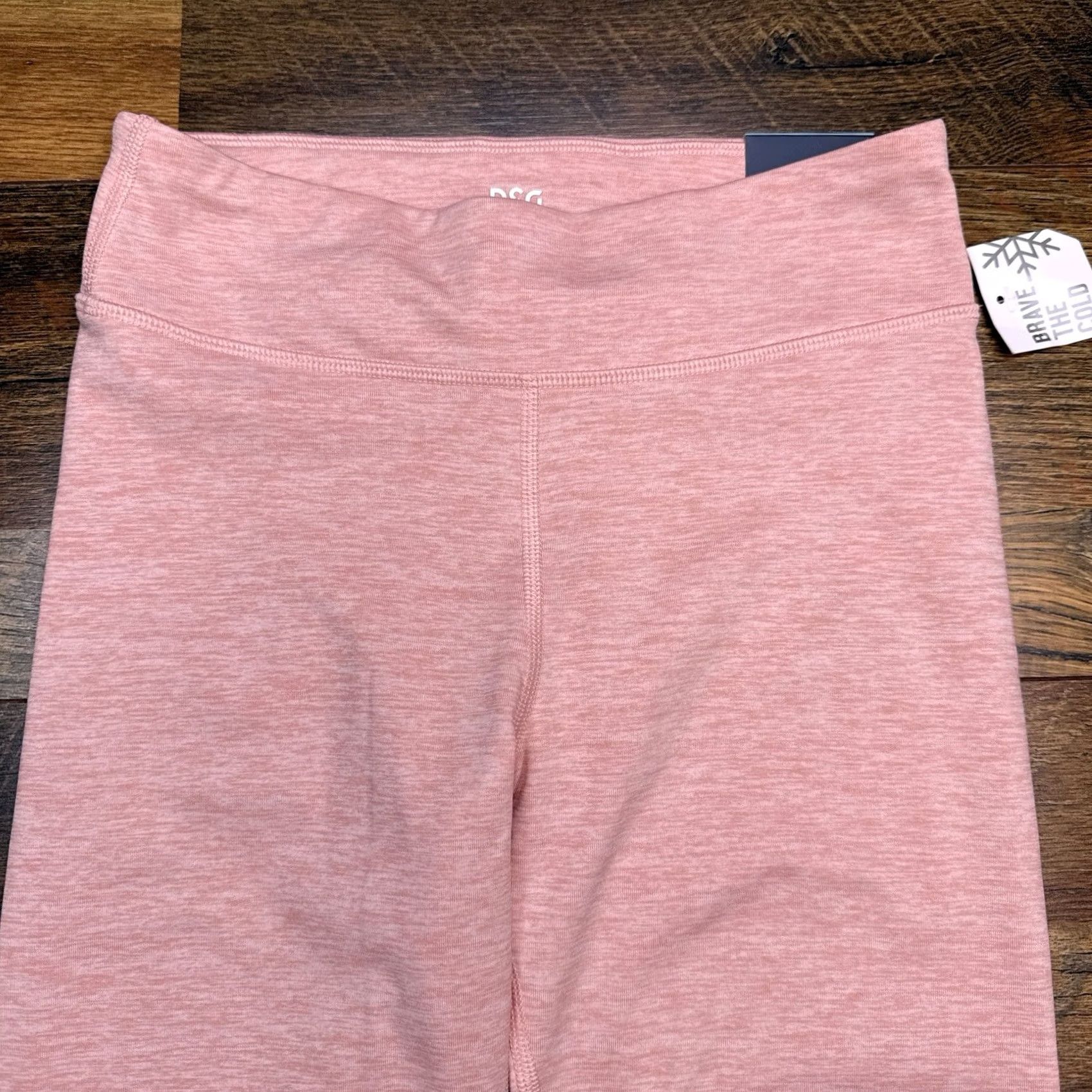 Vintage DSG Legging Womens Large 14 Pink Mid Rise Compression Legging Winter Microfiber Polyester Spandex Athleisure Womens Size 36" / US 14 / IT 50 - 3 Thumbnail
