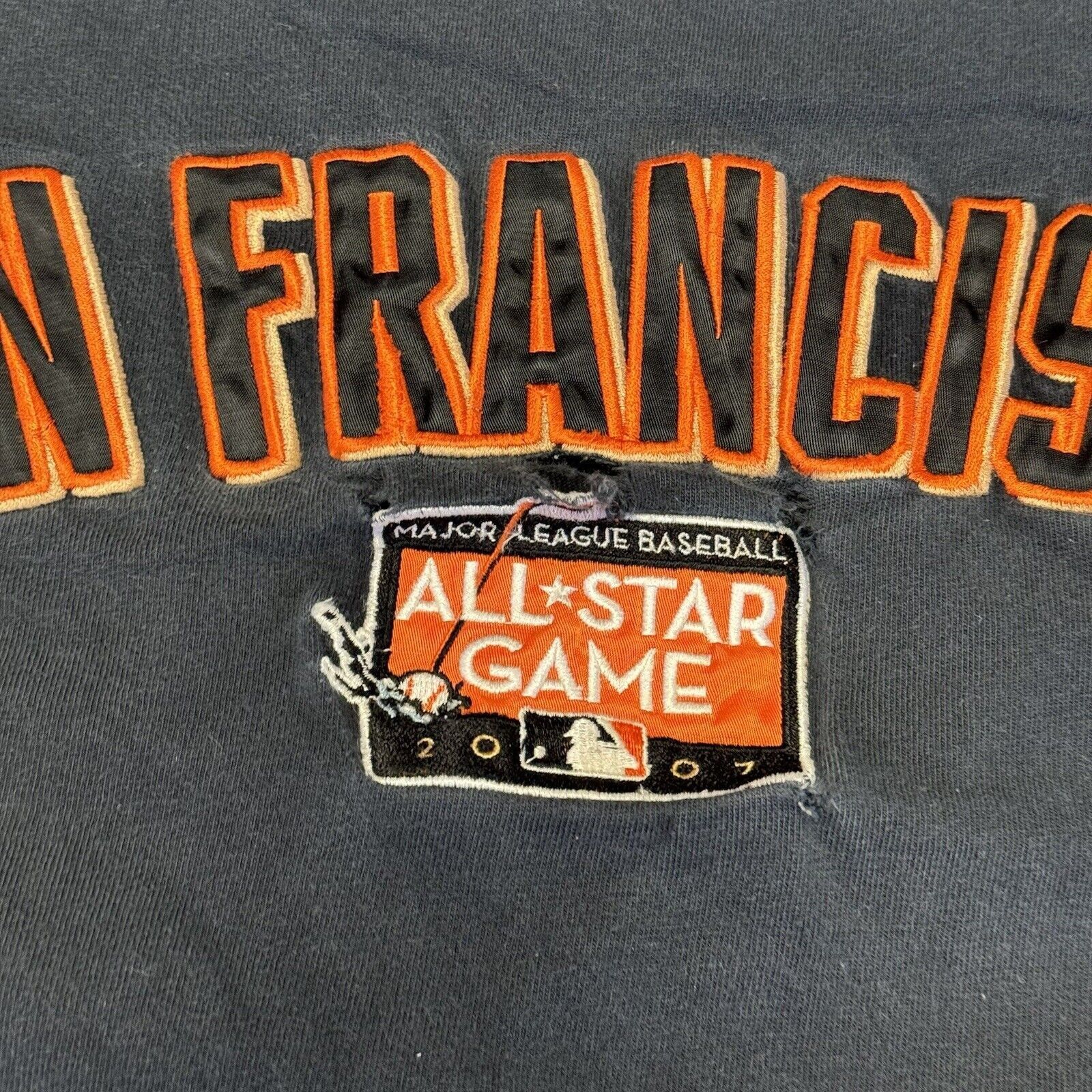 MLB Vintage San Francisco Giants Nike T Shirt Mens L Black Long Size US L / EU 52-54 / 3 - 6 Thumbnail
