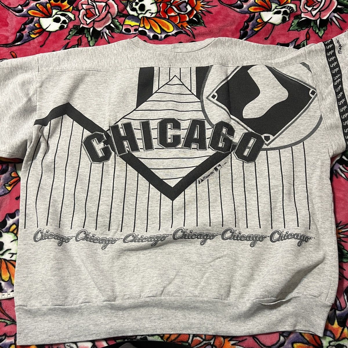 Majestic 1992 AOP Majestic Chicago White Sox Sweatshirt Crewneck XXL Size US XXL / EU 58 / 5 - 2 Thumbnail