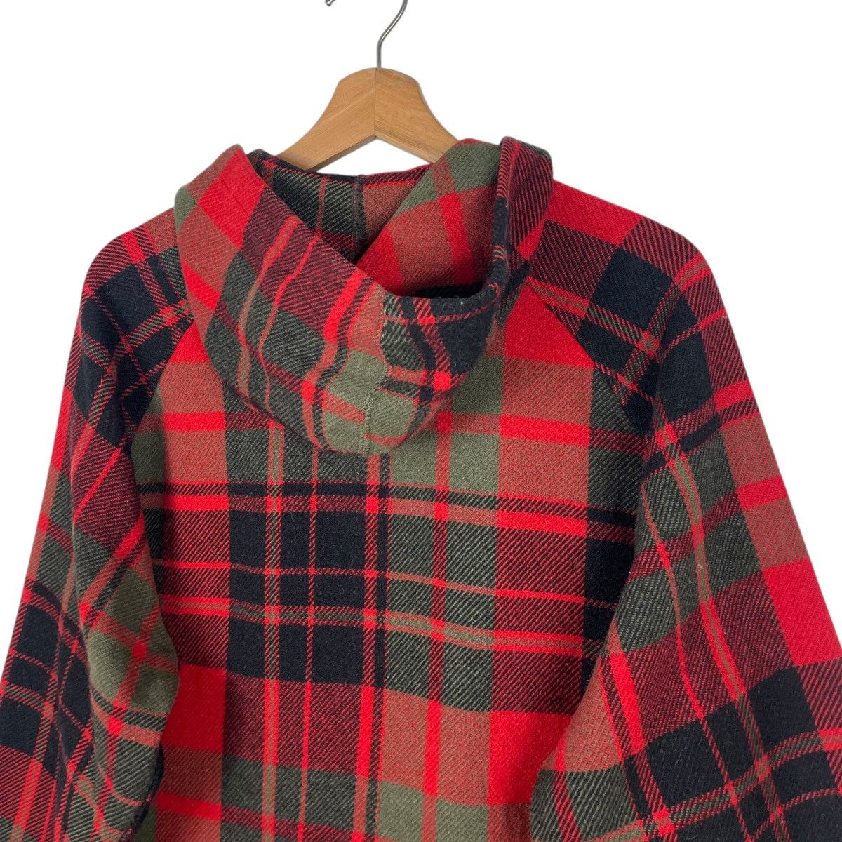 Vintage × Woolrich Woolen Mills 💥60s WOOLRICH USA MADE PLAID CHECKED HOODIE JACKET Size US L / EU 52-54 / 3 - 9 Thumbnail