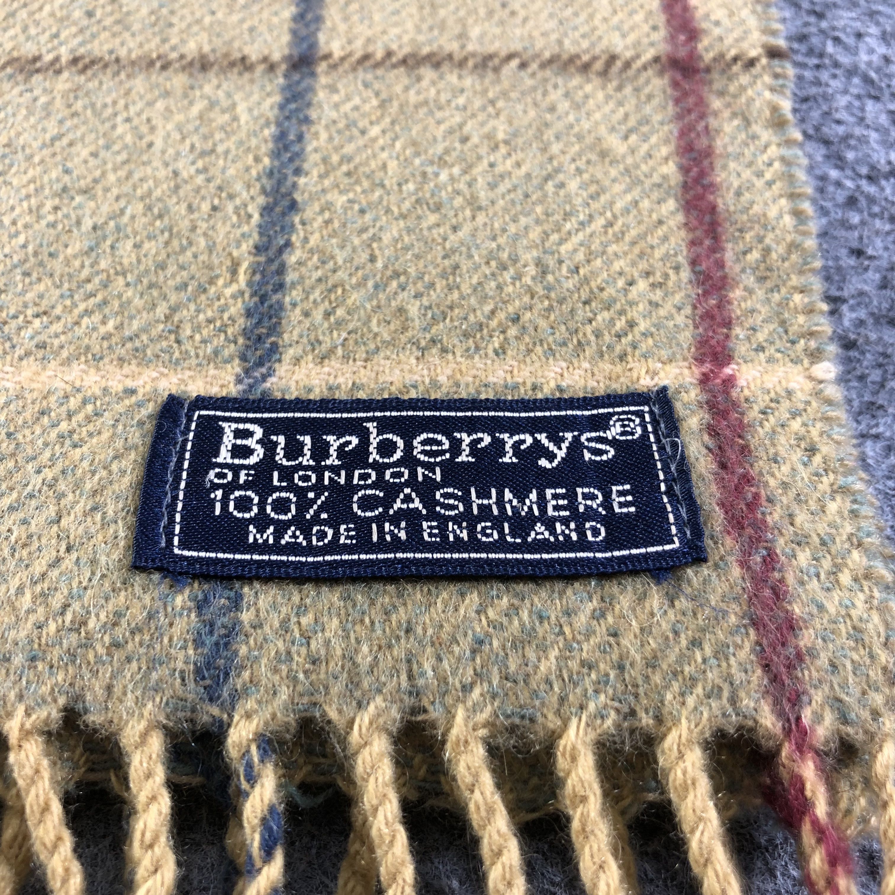 Burberry Burberrys Cashmere Scarf Muffler V1767 Size ONE SIZE - 4 Thumbnail