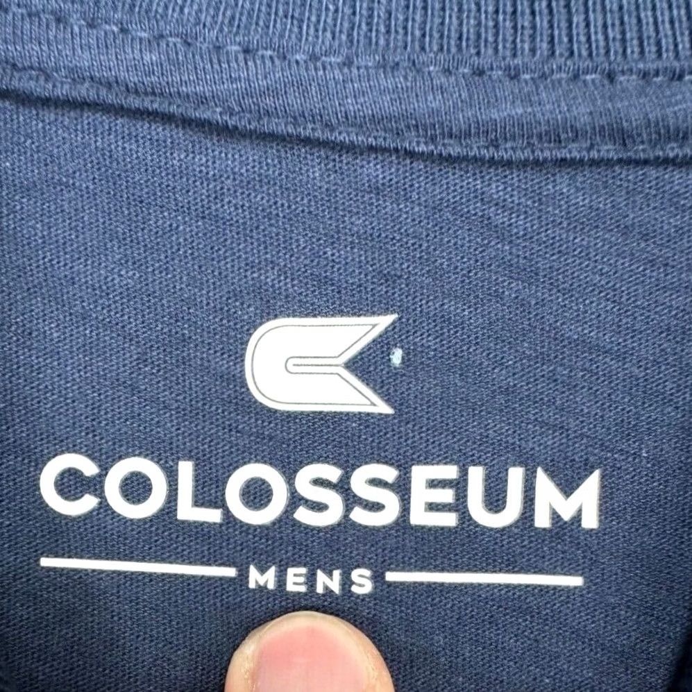 Vintage Colosseum West Virginia Mountaineers Polo Shirt Mens Small Navy Blue Rugby Size US S / EU 44-46 / 1 - 7 Thumbnail
