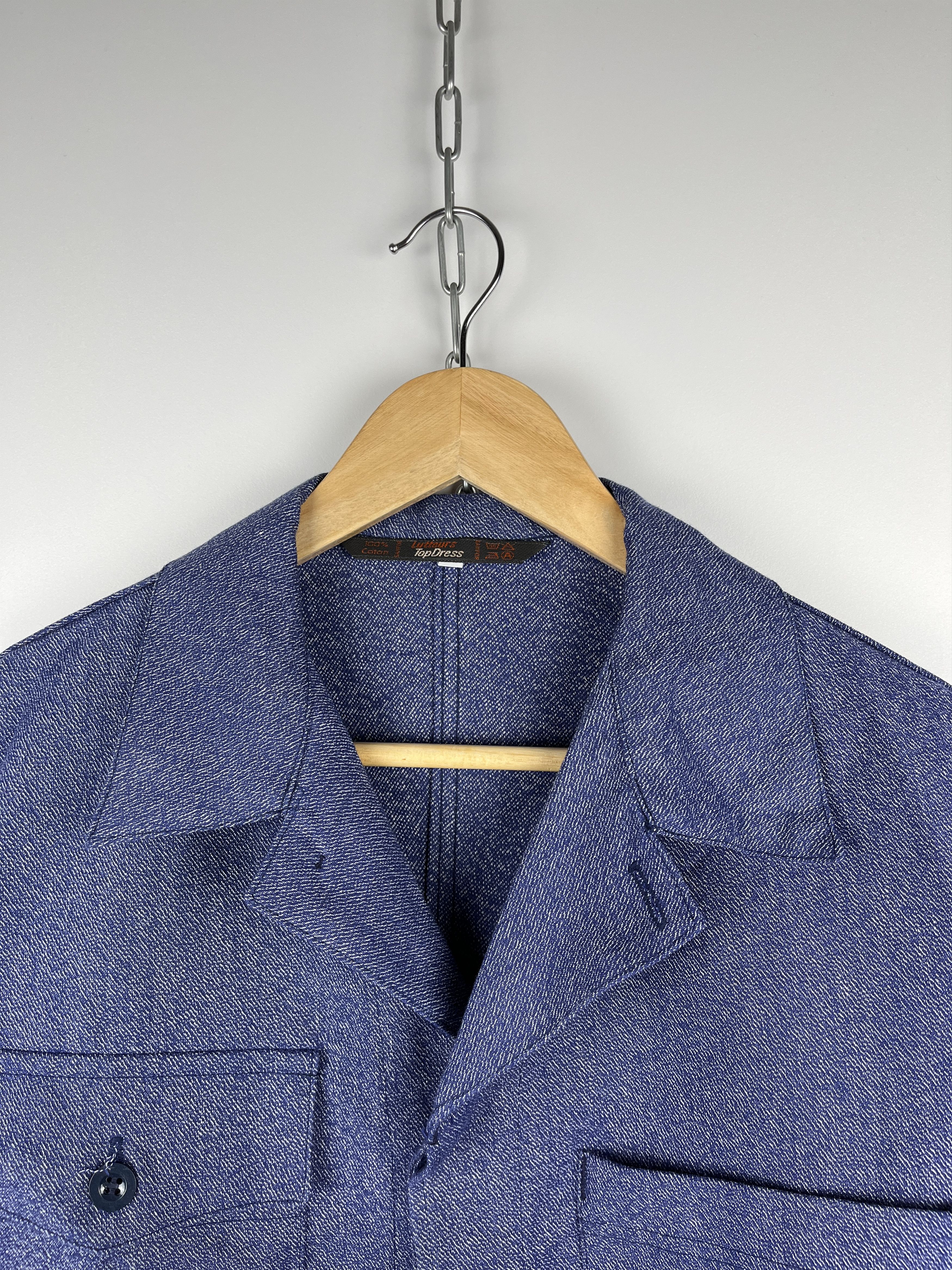 Le Laboureur Vintage French Work Jacket Lutteurs Sanfor Chore Workwear Size US M / EU 48-50 / 2 - 7 Thumbnail