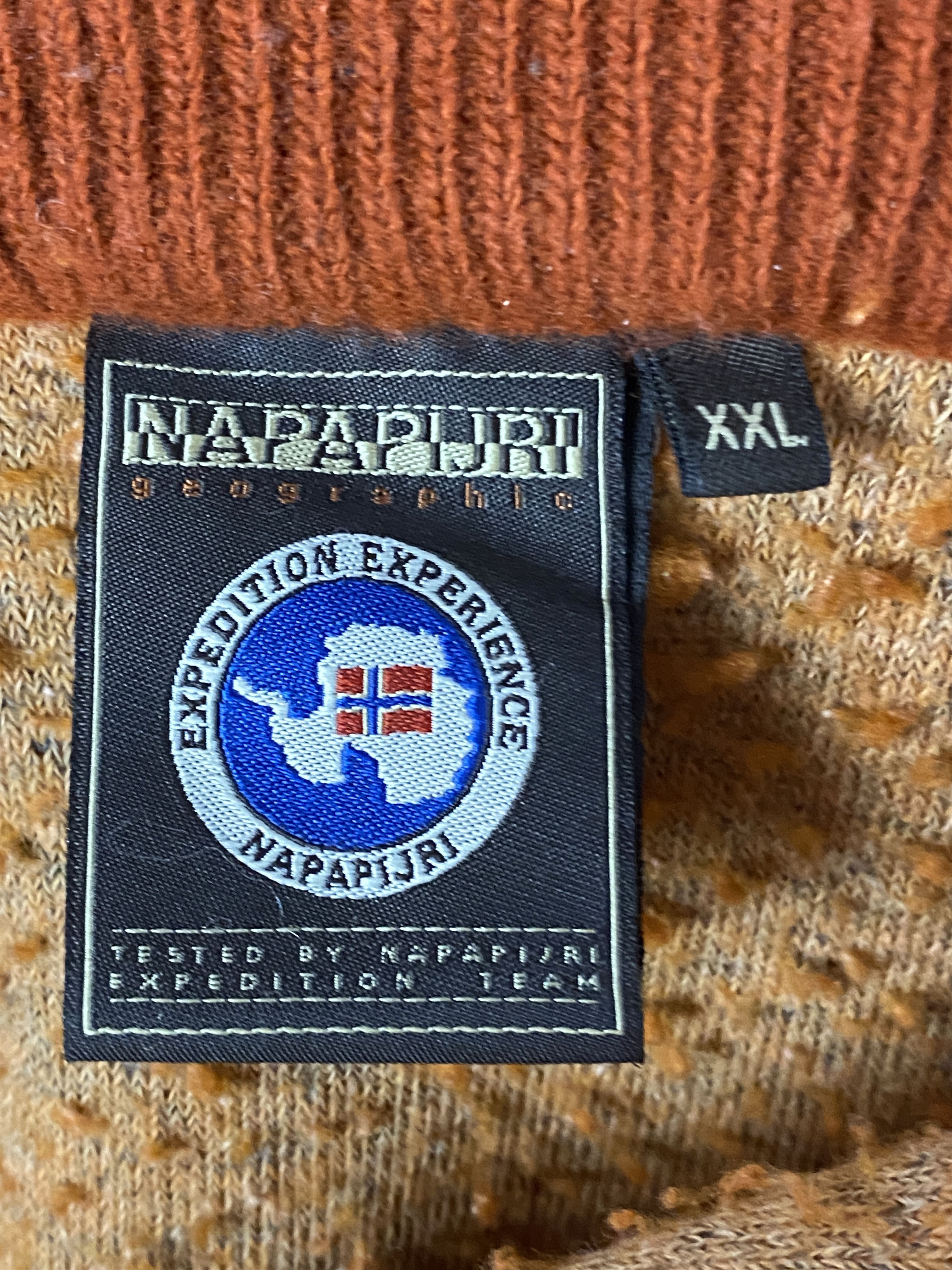 Napapijri × Vintage Napapijri Vintage Men's Quarter Zip Sherpa Fleece - XXL Size US XXL / EU 58 / 5 - 7 Thumbnail
